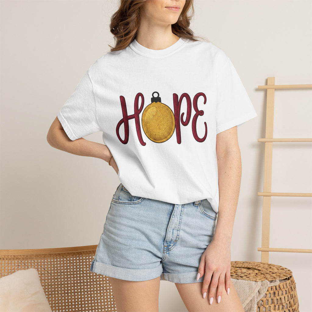 Ornament Print Shirt Christmas Party Gift Women Needlework Tee Decoration T-Shirt Xmas Fan Embroidery Tshirt Celebration Graphic