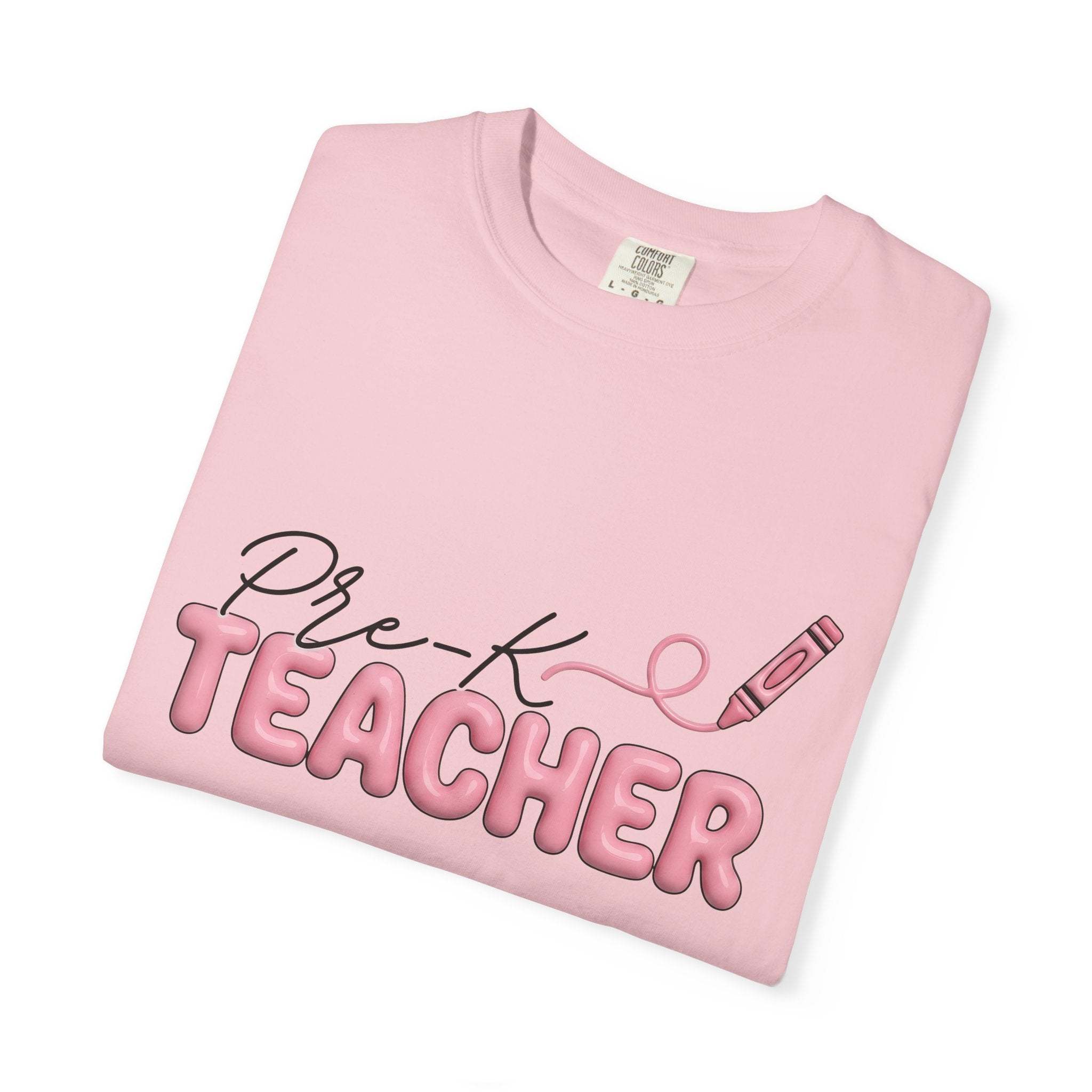 Crayon Illustration Shirt Teacher Education Gift Women Hand Drawn Tee Drawing T-Shirt Educator Enthusiast Illustrated Tshirt Learning