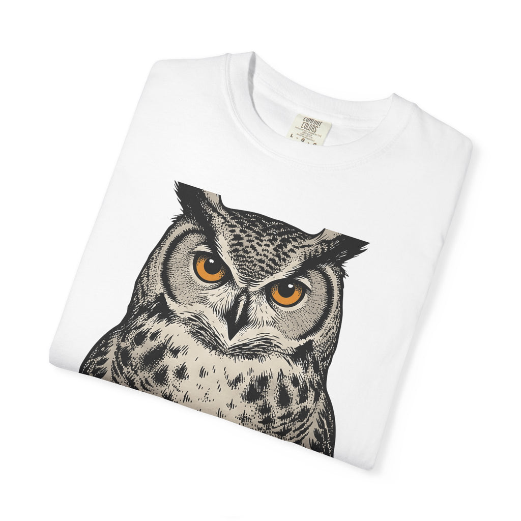 Owl Pocket Watch Shirt Owl Animal Gift Women Vintage Tee Pocket Watch T-Shirt Owl Enthusiast Antique Tshirt Wildlife Graphic Hand Drawn