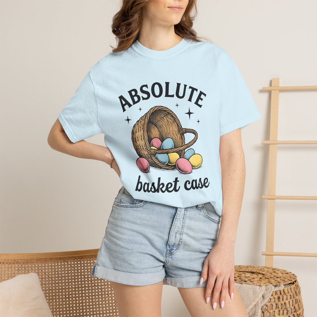 Easter Basket Shirt Easter Joke Gift Women Retro Tee Basket T-Shirt Easter Fan Vintage Tshirt Pun Graphic Doodle Pastel Eggs Tshirt