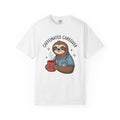 Sloth Nurse Shirt Nurses Latte Gift Women Illustration Tee Sloth T-Shirt Nurse Enthusiast Coffee Tshirt Caffè Graphic Line Art Coffee Cup