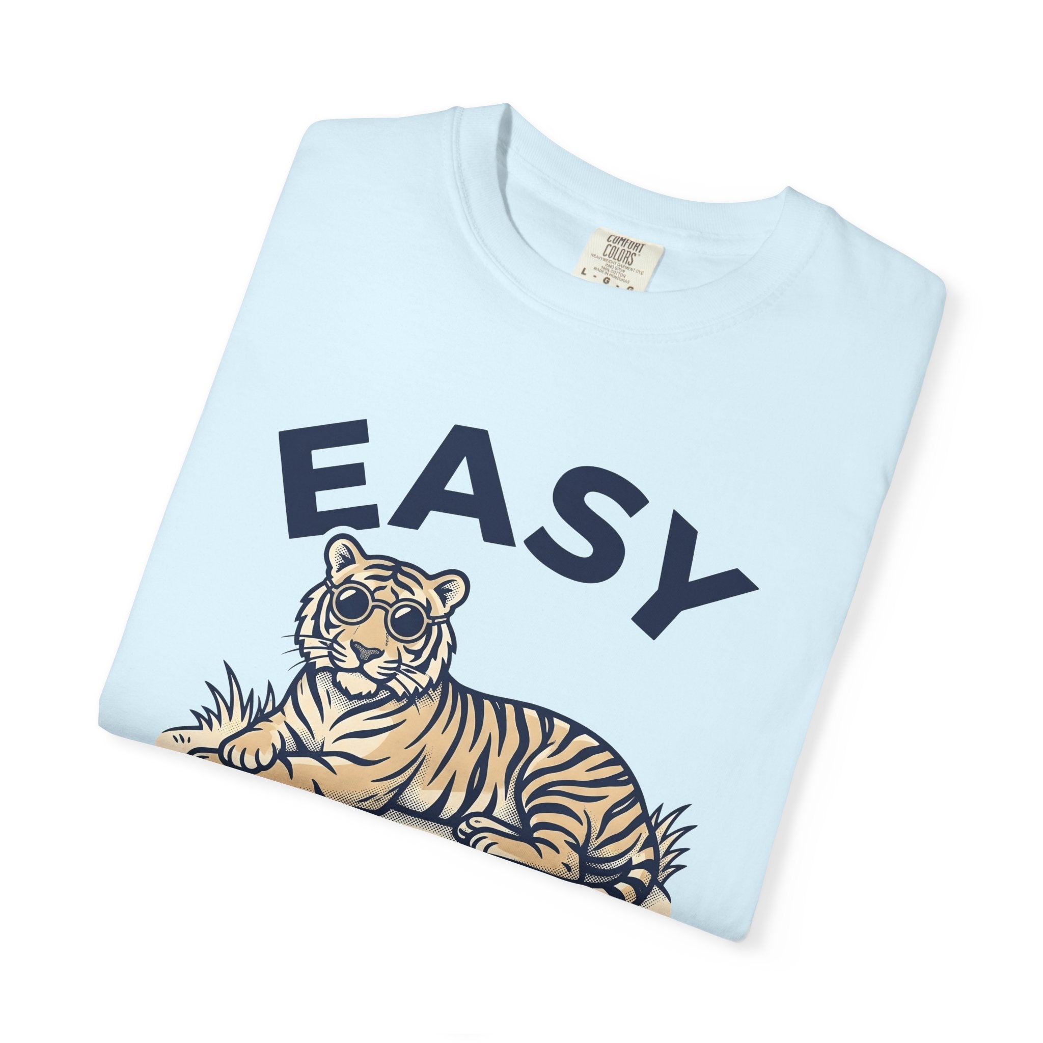 Tiger Sunglasses Shirt Funny Animal Gift Women Vintage Tee Tiger T-Shirt Humor Fan Retro Tshirt Wildlife Graphic Hand Drawn Grass Tshirt
