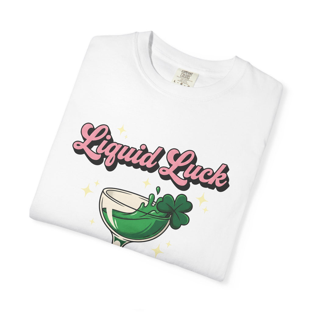 Cocktail Glass Shirt St Patrick's Day Drinking Gift Women Bold Tee Glass T-Shirt St Patricks Fan Vintage Tshirt Boozy Graphic Retro Shamrock