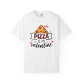 Pizza Slice Shirt Valentine Food Gift Women Kawaii Tee Pizza T-Shirt Valentine Fan Cute Tshirt Foodie Illustration Cartoon Hearts Tshirt