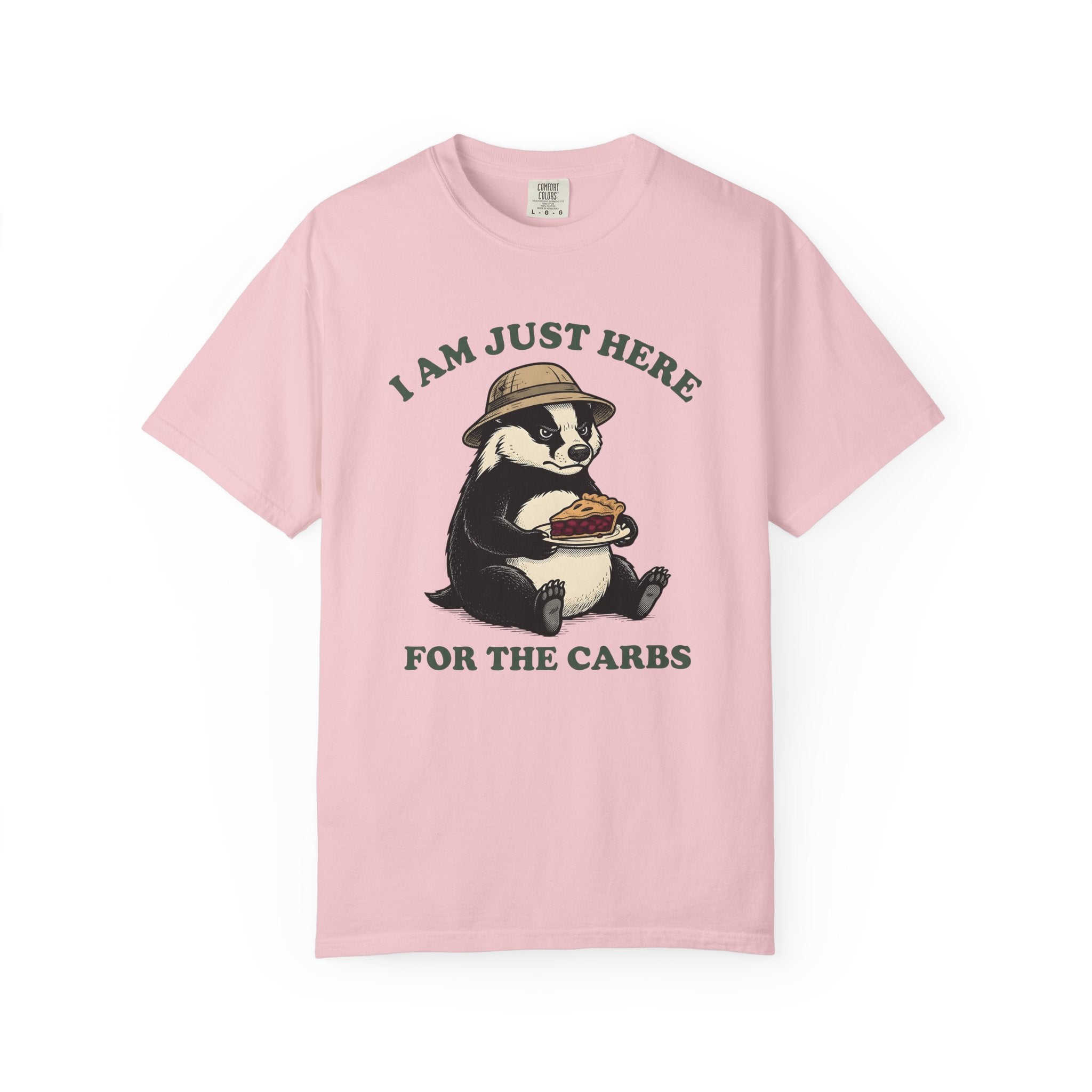 Badger Cake Shirt Desserts Critters Gift Women Heritage Tee Cake T-Shirt Pastry Fan Vintage Tshirt Animal Graphic Outline Pith Helmet Tshirt