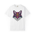 Fox Face Shirt Animals Magic Gift Women Hippie Tee Fox T-Shirt Wildlife Fan Bohemian Tshirt Mystical Graphic Trippy Mandala Design Tshirt