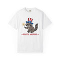 Raccoon Shirt 4th Of July Animal Gift Women Cartoon Tee Trash Panda T-Shirt Patriot Fan Cartoonish Tshirt Wildlife Graphic Retro Sparkler