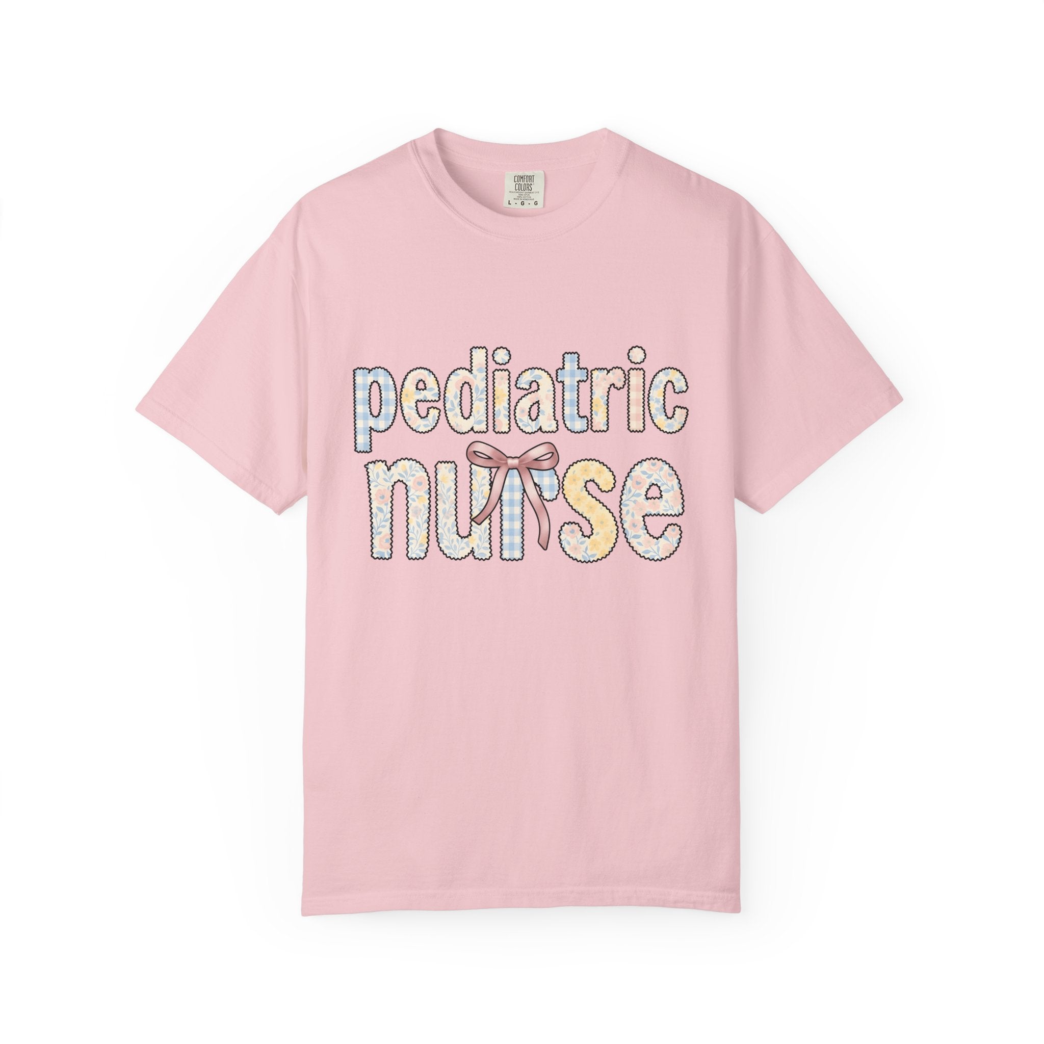 Blossom Patch Lettering Shirt Nurse Petals Gift Women Muted Palette Tee Floral T-Shirt Healthcare Enthusiast Vintage Tshirt Floral Graphic