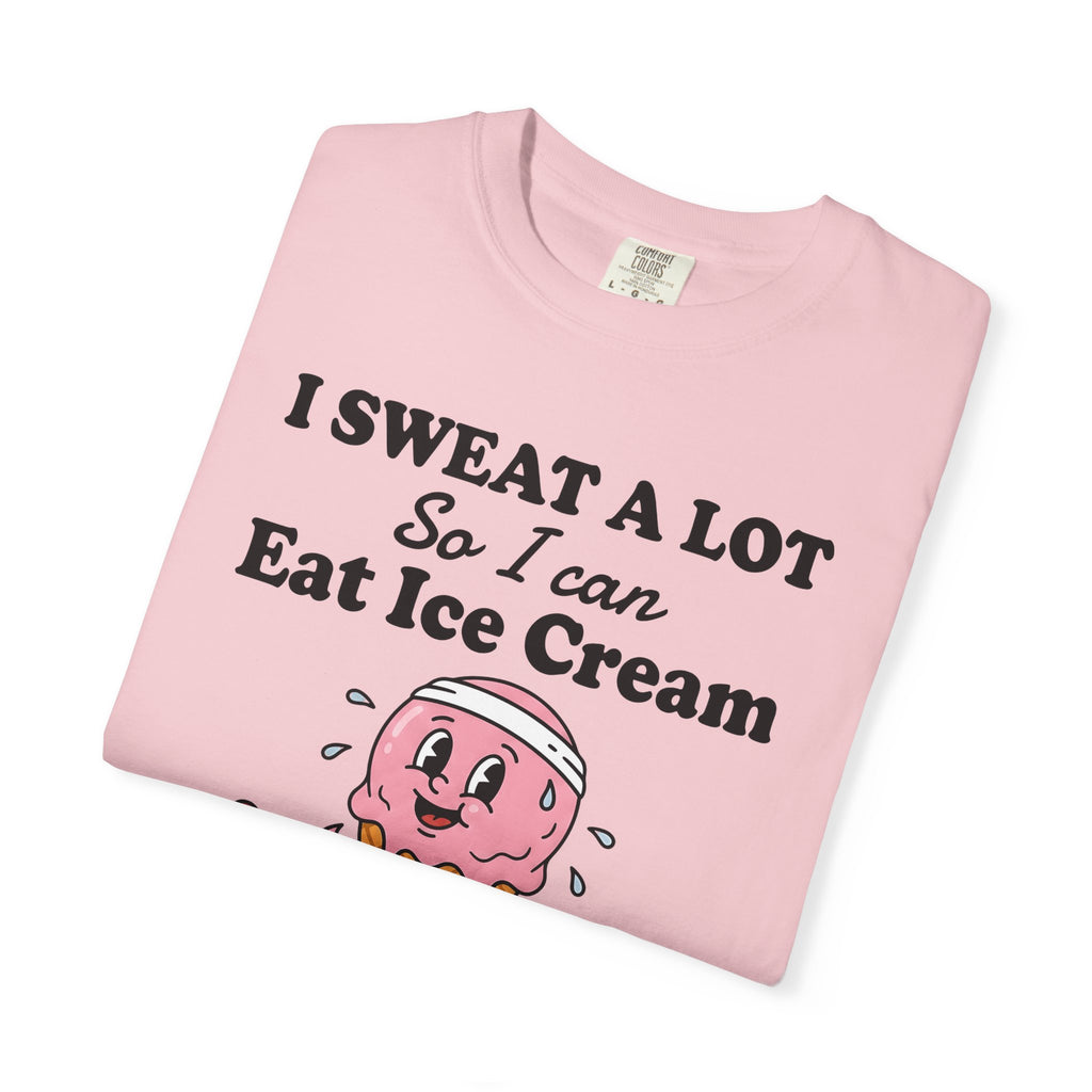Ice Cream Cone Shirt Cute Fitness Gift Women Cartoon Tee Ice Cream T-Shirt Adorable Enthusiast Comic Tshirt Workout Graphic Retro Jump Rope
