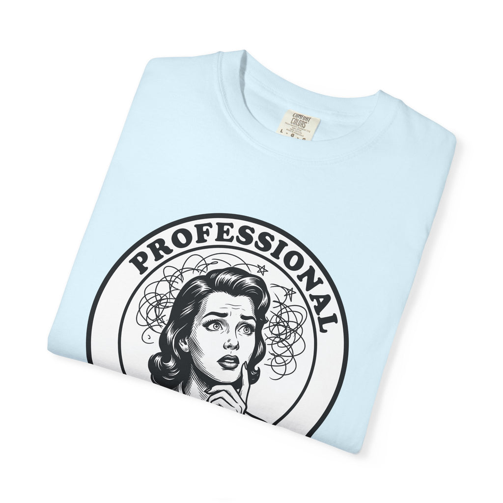 Old Woman Face Shirt Funny Witty Gift Women Line Art Tee Granny T-Shirt Humor Fan Tattoo Tshirt Sarcastic Graphic Distressed Swirl Design