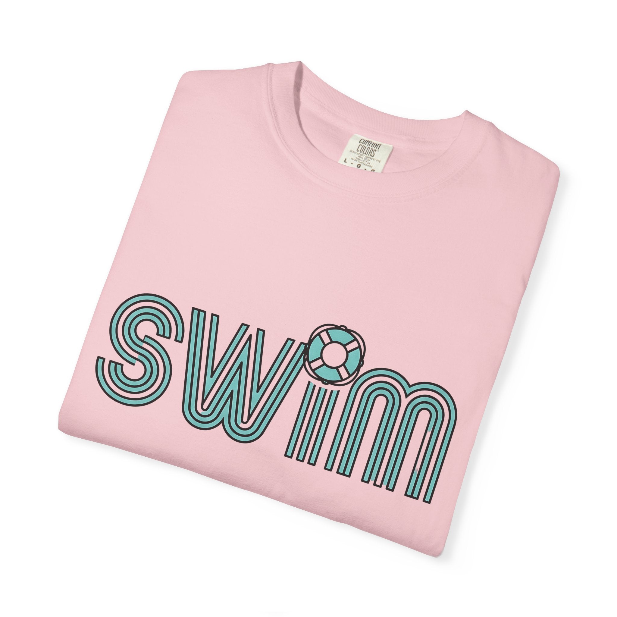 Swim Quote Shirt Swimming Coast Gift Women Modern Tee Swimming Quote T-Shirt Swimmer Enthusiast Contemporary Tshirt Seaside Graphic Classic