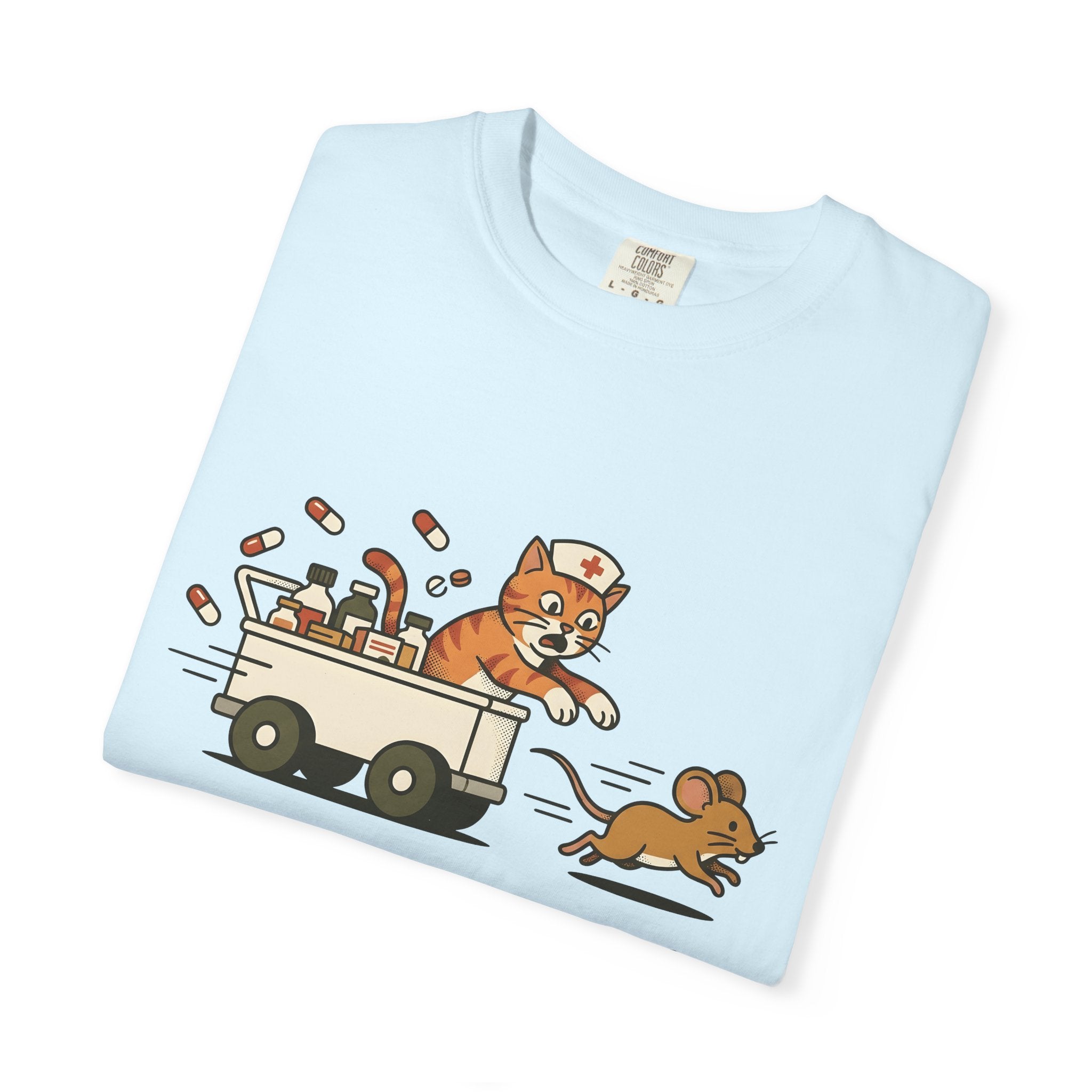 Medical Cat Shirt Nurses Wildlife Gift Women Line Art Tee Vet Cat T-Shirt Nurse Enthusiast Veterinary Tshirt Wildlife Graphic Pop Art Nurse
