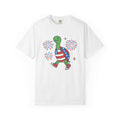 American Turtle Shirt 4th Of July Wildlife Gift Women Comic Tee Turtle T-Shirt Independence Day Enthusiast Fireworks Tshirt Wildlife Graphic