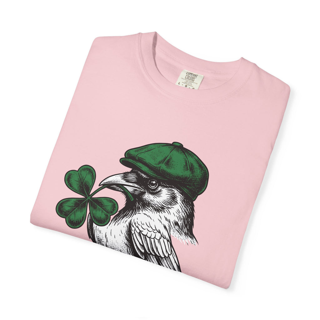 Raven Clover Shirt St Patrick's Day Celtic Gift Women Retro Tee Clover T-Shirt Shamrock Fan Vintage Tshirt Celtic Graphic Sketch Newsboy Hat
