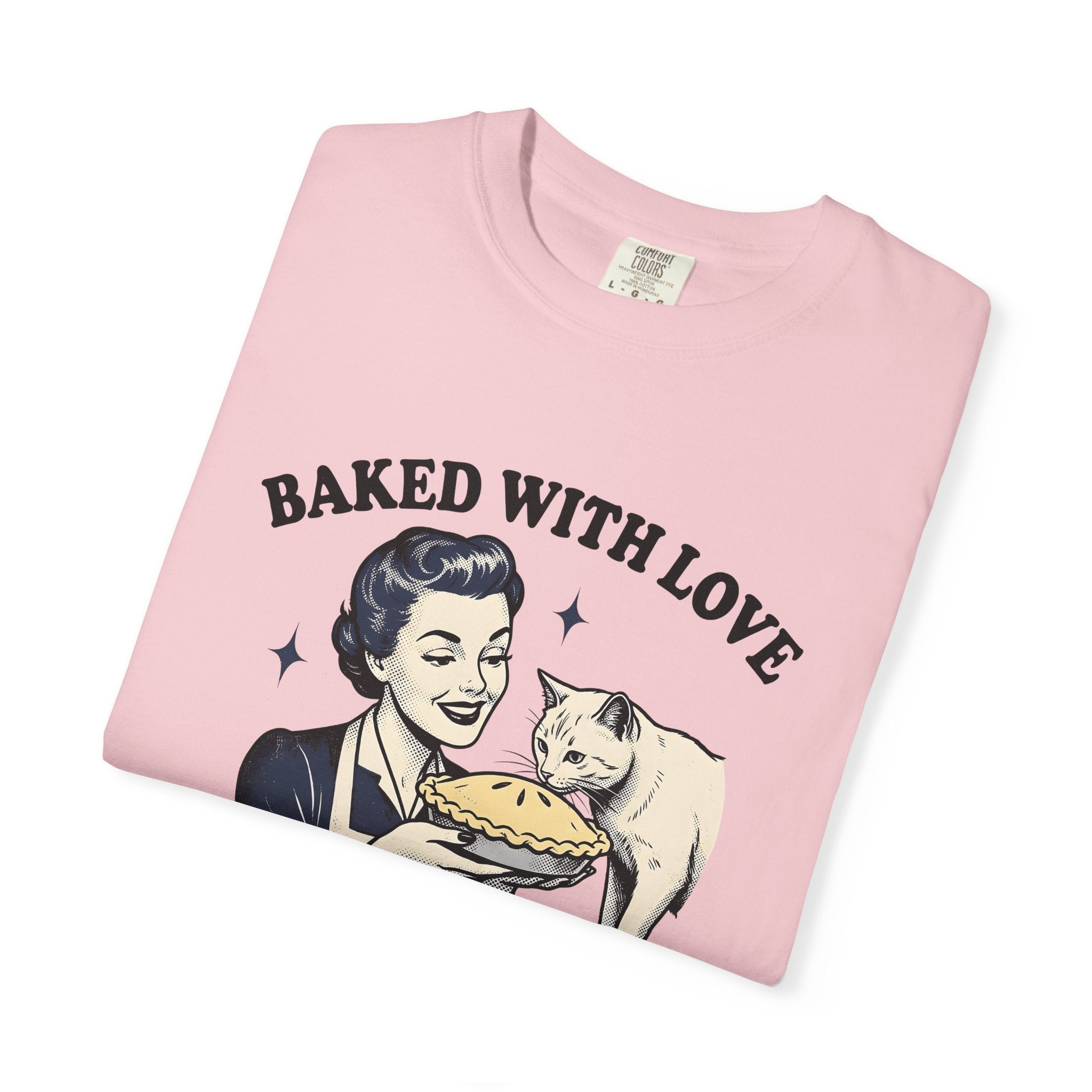 Girl Kitty Tart Shirt Cat Desserts Gift Women Rustic Tee Kitten T-Shirt Cat Fan Feline Tshirt Pastry Graphic Classic Sparkles Tshirt