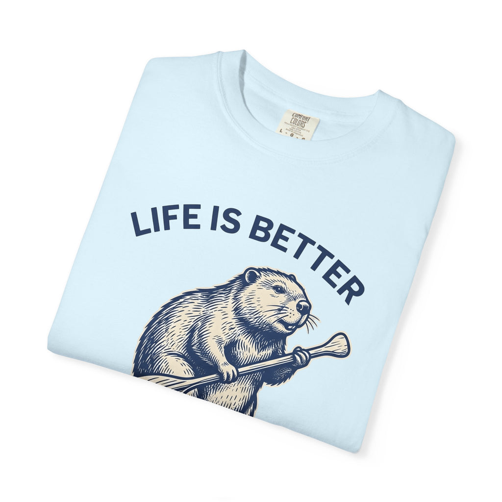 Beaver Oar Shirt Sports & Activities Hiking Gift Women Retro Tee Paddle T-Shirt Athlete Enthusiast Vintage Tshirt Trekker Graphic Sketch