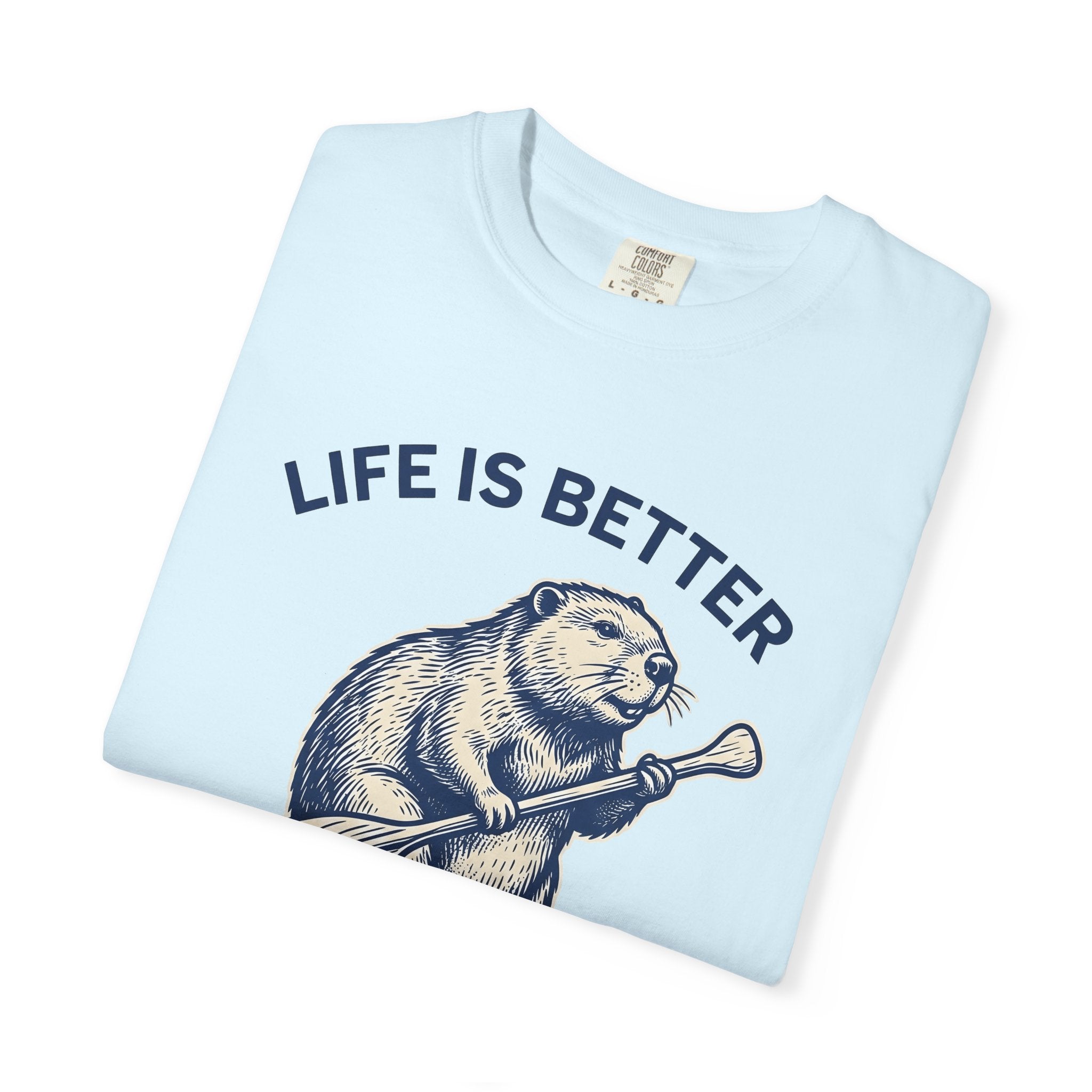 Beaver Oar Shirt Sports & Activities Hiking Gift Women Retro Tee Paddle T-Shirt Athlete Enthusiast Vintage Tshirt Trekker Graphic Sketch