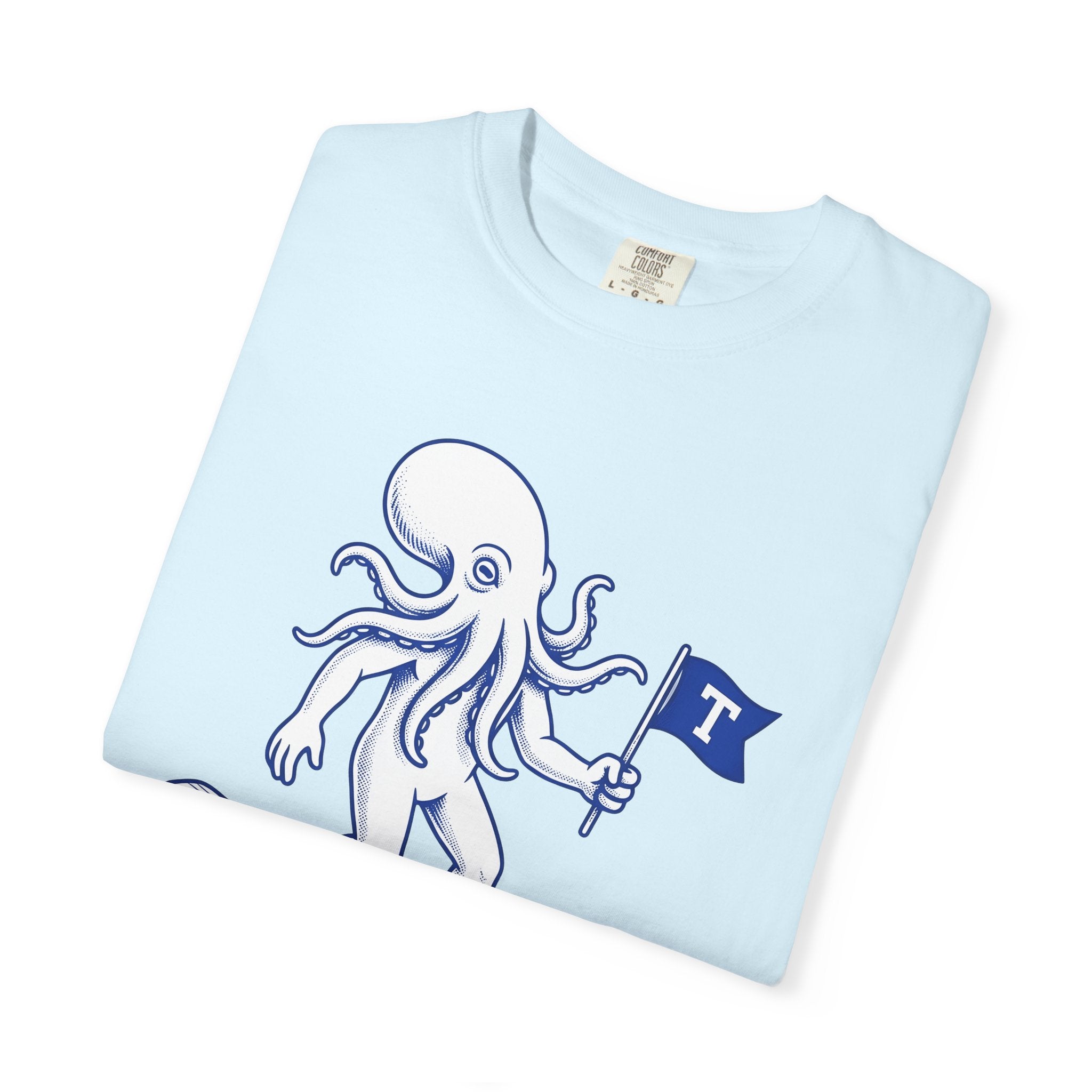 Octopus Cruiser Shirt Animals Aquatic Gift Women Doodle Tee Octopus T-Shirt Wildlife Fan Squid Graphic Tshirt Old School Flag Tshirt