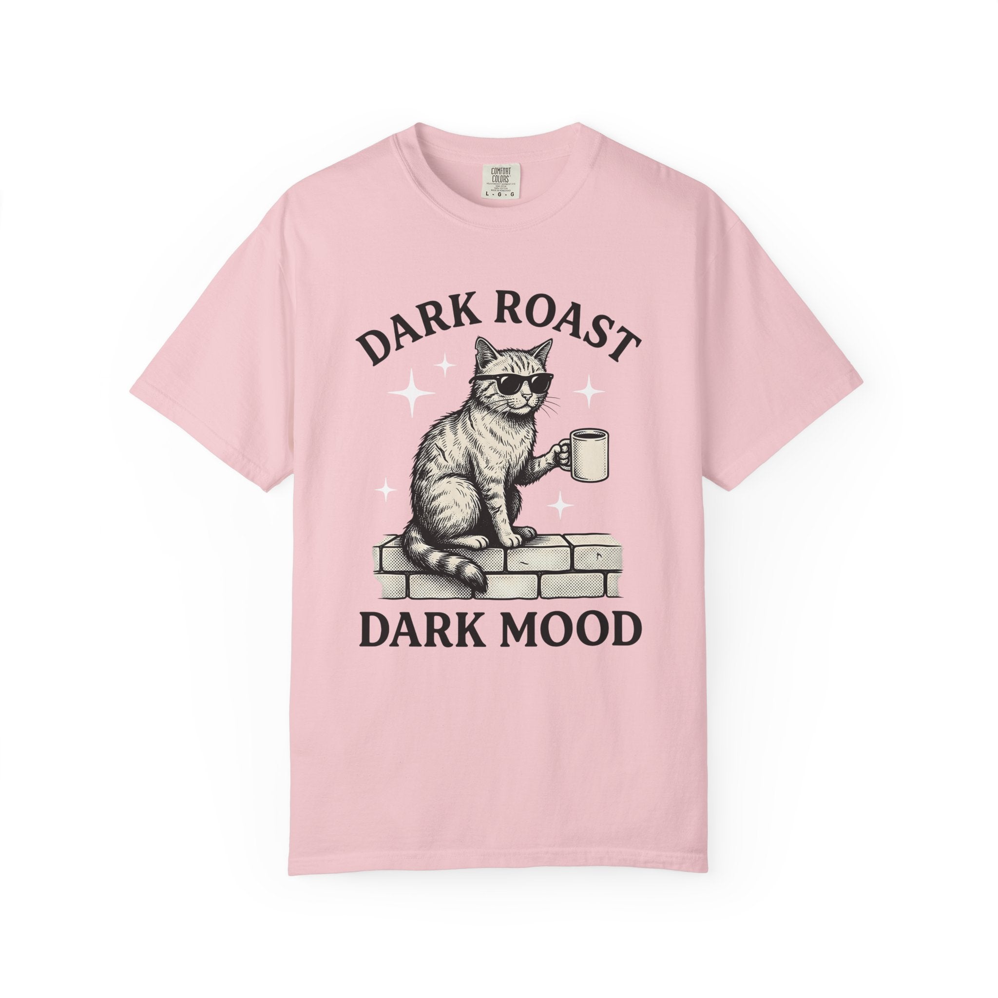 Cat Coffee Cup Shirt Coffee Feline Gift Women Retro Tee Mug T-Shirt Coffee Fan Coffee Cup Tshirt Kitty Graphic Sketch Shades Tshirt
