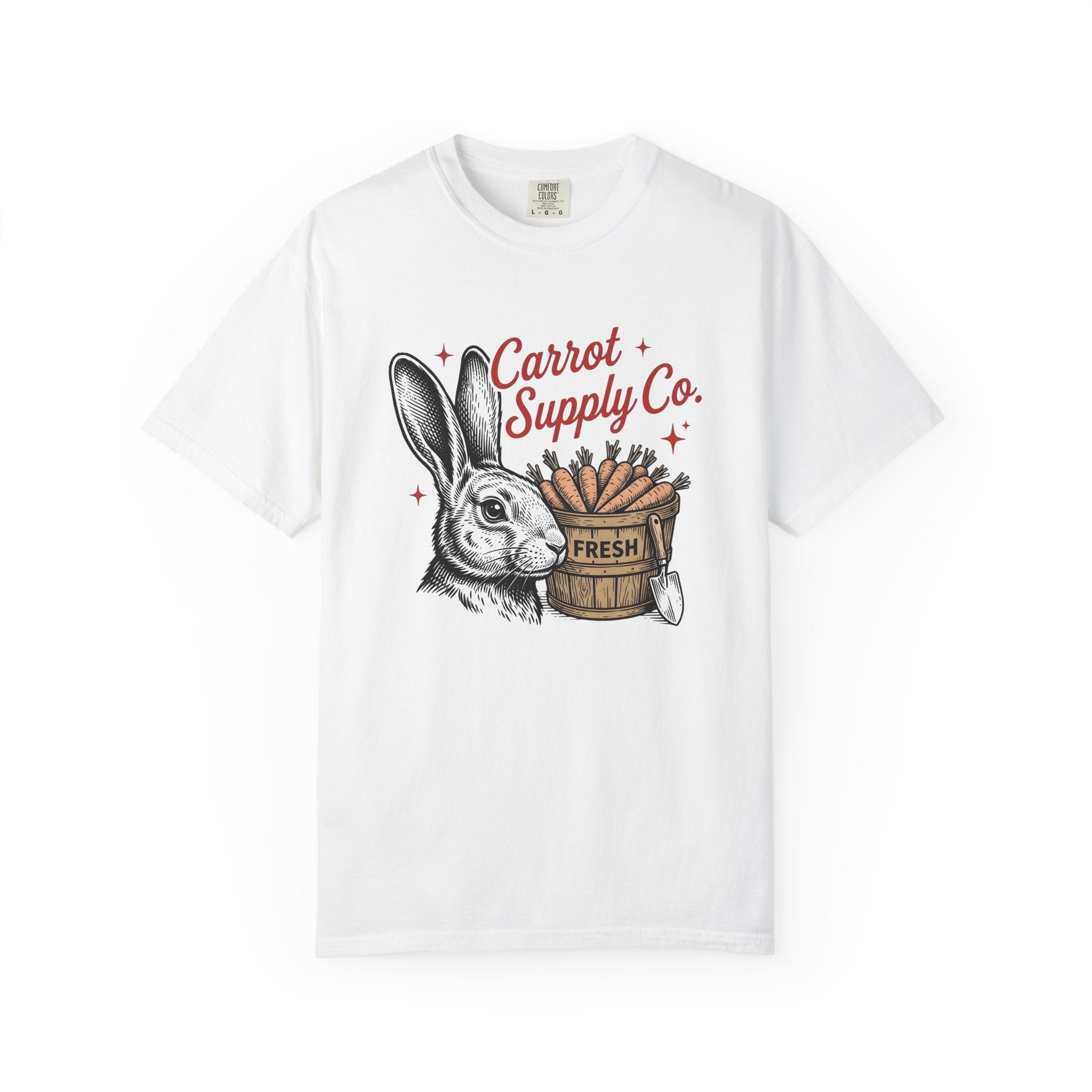 Bunny Carrot Shirt Easter Critters Gift Women Old School Tee Rabbit T-Shirt Easter Fan Vintage Tshirt Creature Graphic Line Art Tub Tshirt