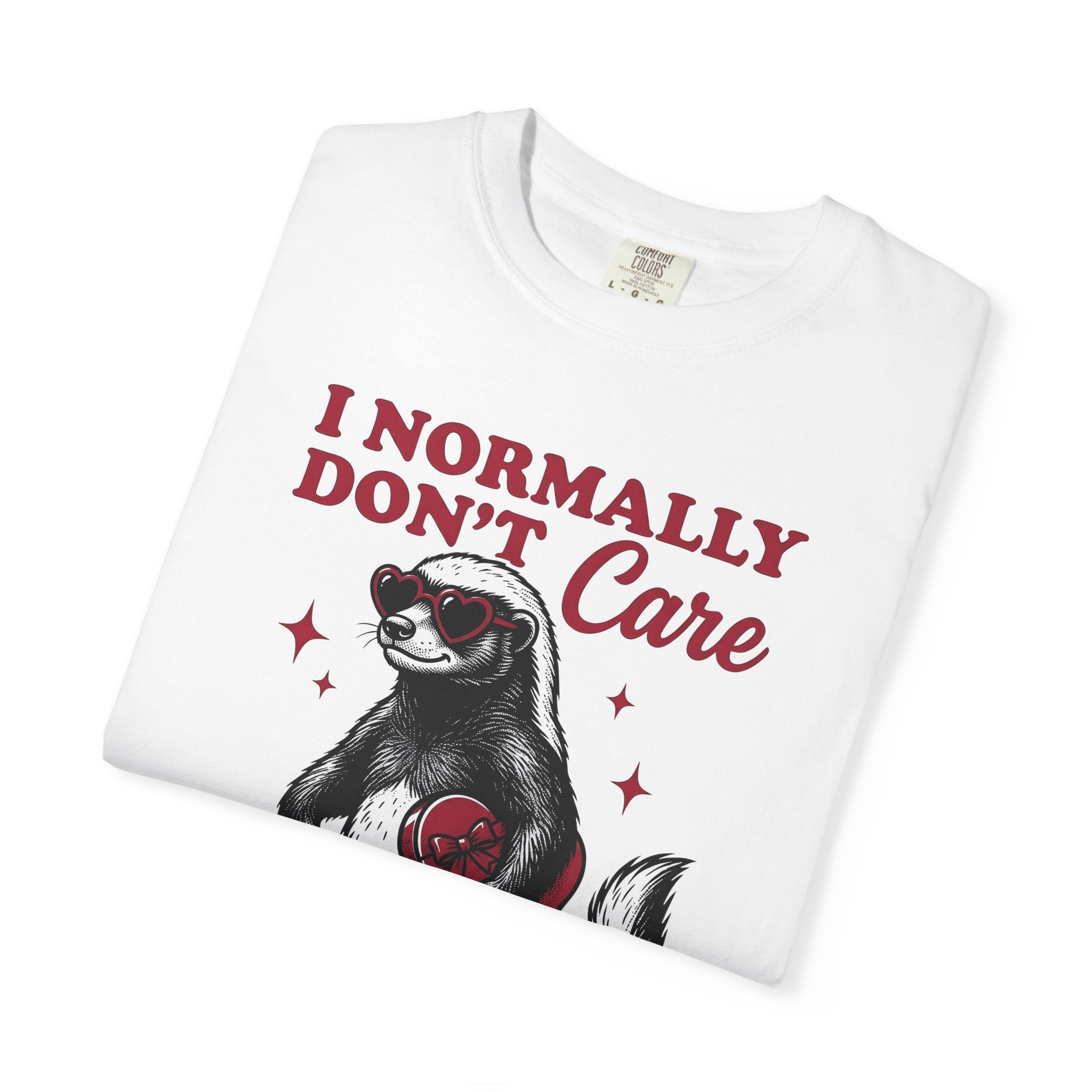 Honey Badger Shirt Valentine Animal Gift Women Hand Drawn Tee Ratel T-Shirt Cupid Fan Illustrated Graphic Tshirt Vintage Heart Sunglasses