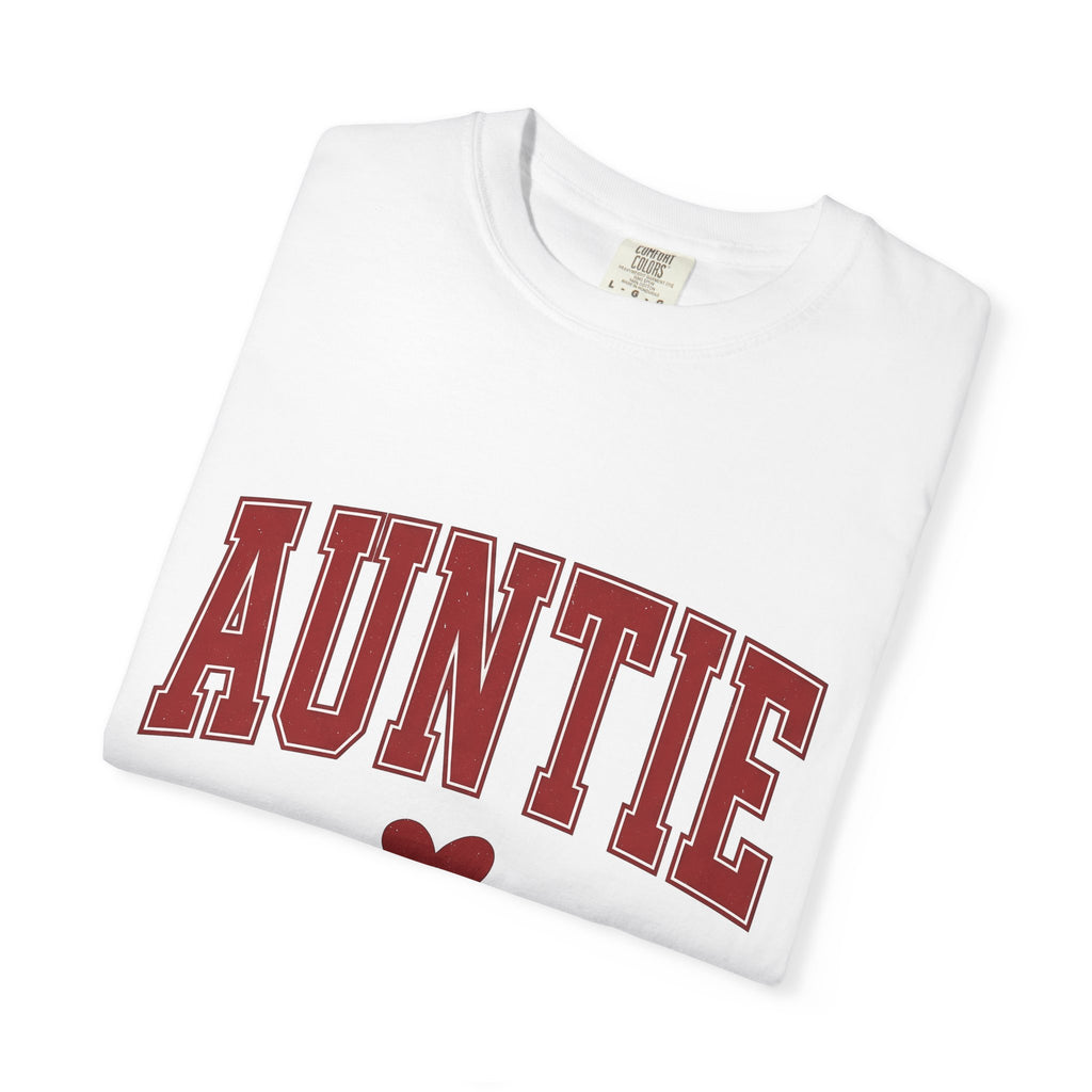 Varsity Font Heart Shirt St Valentine's Day Relatives Gift Women Heavy Tee Lettering T-Shirt Valentine Fan Typography Tshirt Family Graphic