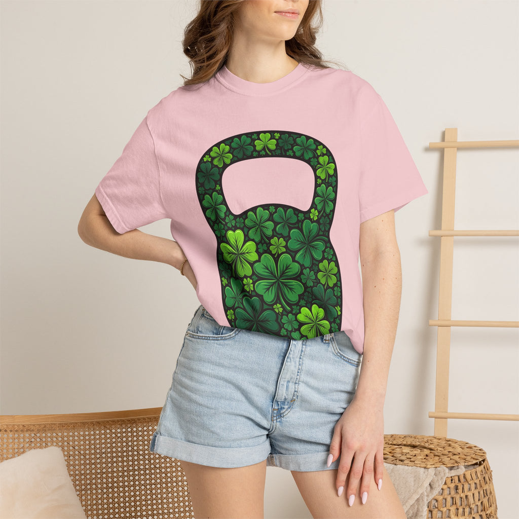Luck Dumbbell Shirt St Patrick's Day Exercise Gift Women Retro Tee Dumbbell t-shirt Shamrock Fan Vintage Tshirt Fitness Graphic Hand Drawn