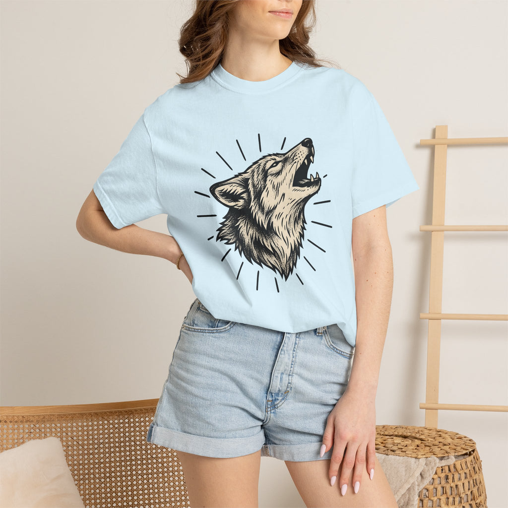 Wolf Muzzle Shirt Wolf Fauna Gift Women Sketch Tee Wolf Face T-Shirt Wolf Fan Canine Graphic Tshirt Drawing Illustration Wildlife Graphic