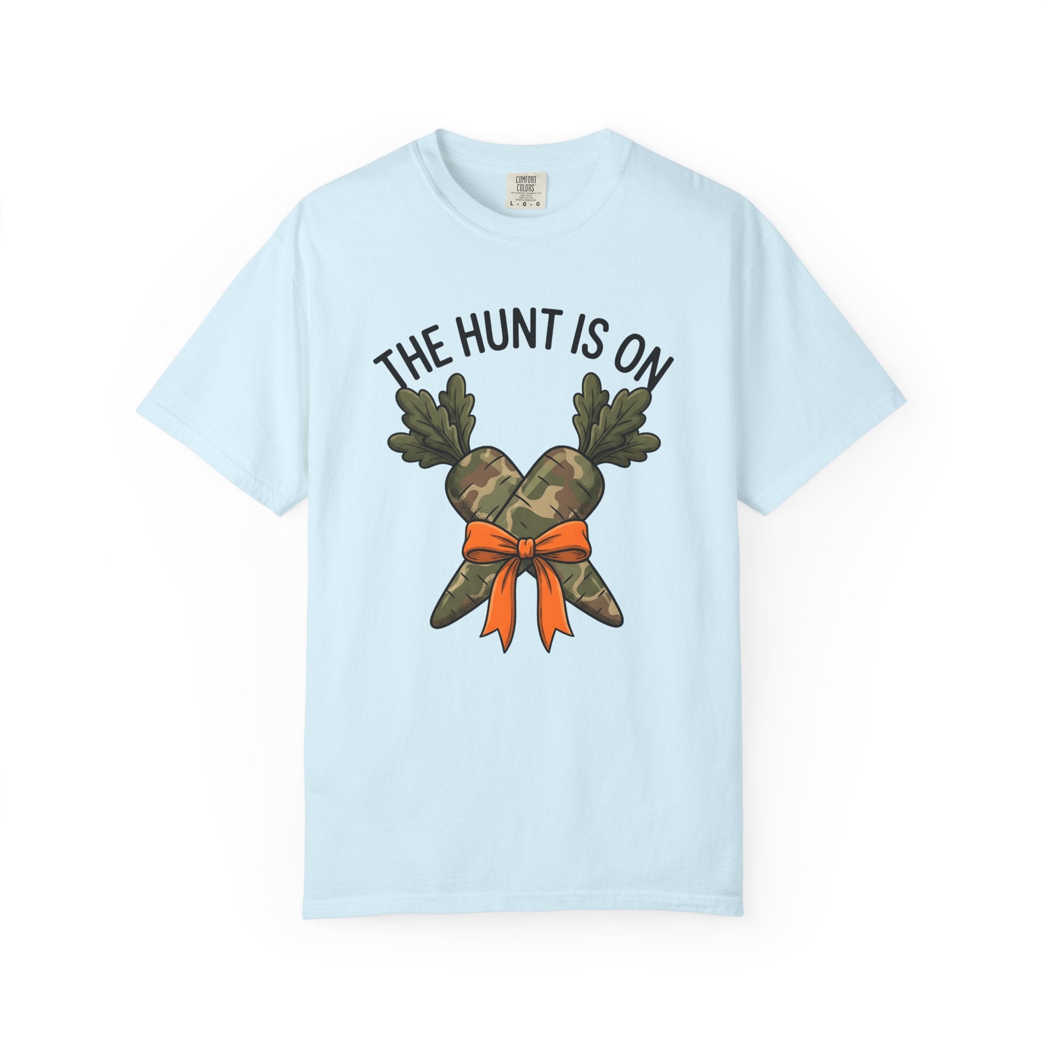 Camo Carrots Shirt Easter Survival Gift Women Animated Tee Carrot T-Shirt Easter Fan Cartoon Tshirt Wilderness Graphic Hand Drawn Carrot Bow