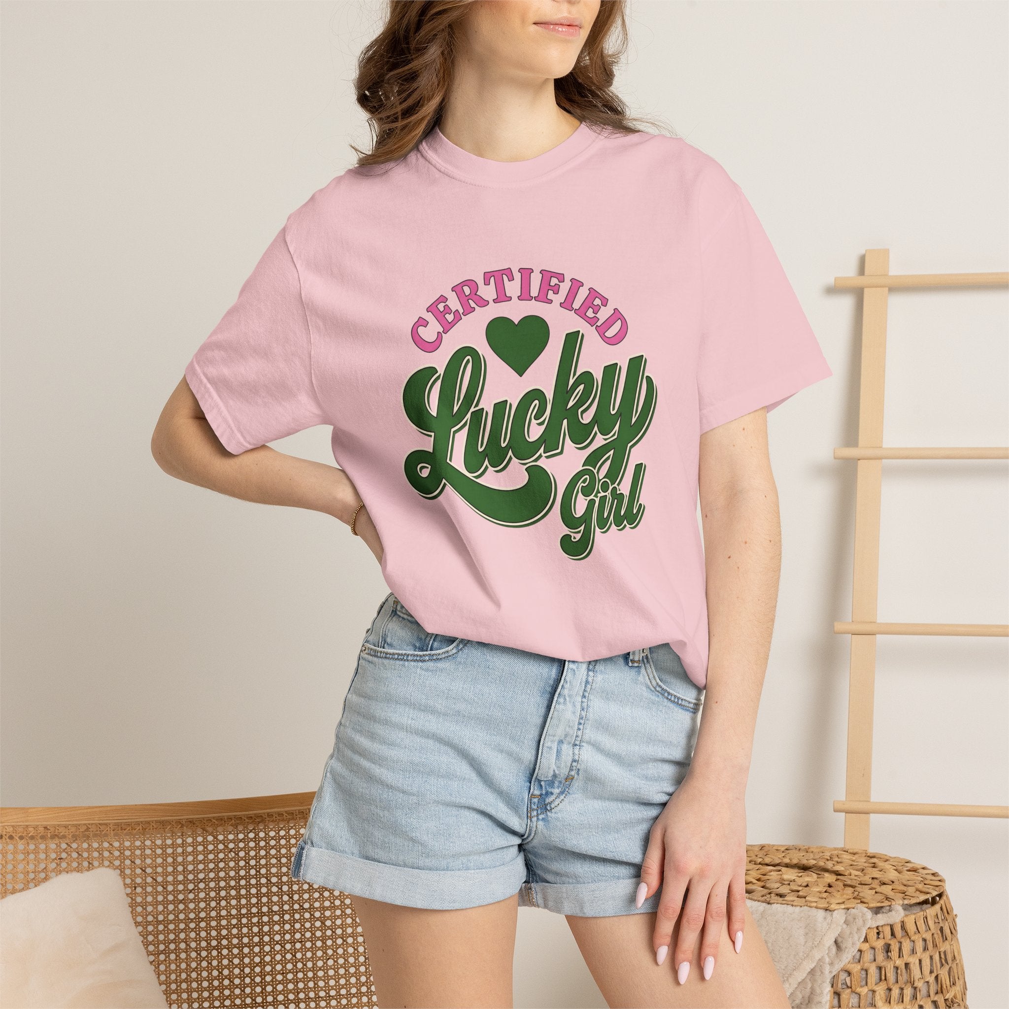 Heart Symbol Shirt St Patrick's Day Amulet Gift Women Strong Lettering Tee Love T-Shirt Shamrock Fan Heart Typography Tshirt Talisman
