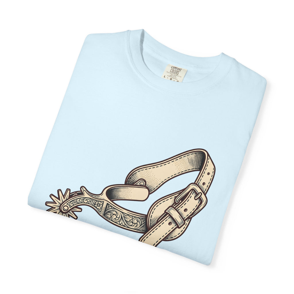 Cowboy Spurs Shirt Cowgirl Cowboy Gift Women Line Art Tee Spur T-Shirt Cowgirl Fan Rodeo Graphic Tshirt Cartoon Decorative Engraving Tshirt