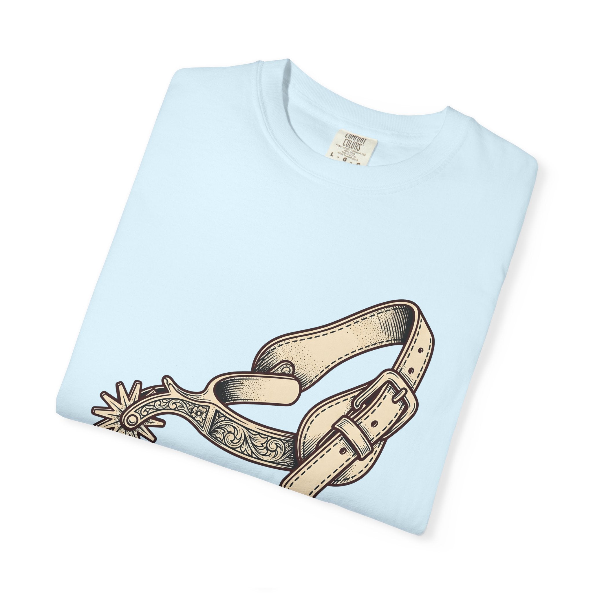 Cowboy Spurs Shirt Cowgirl Cowboy Gift Women Line Art Tee Spur T-Shirt Cowgirl Fan Rodeo Graphic Tshirt Cartoon Decorative Engraving Tshirt