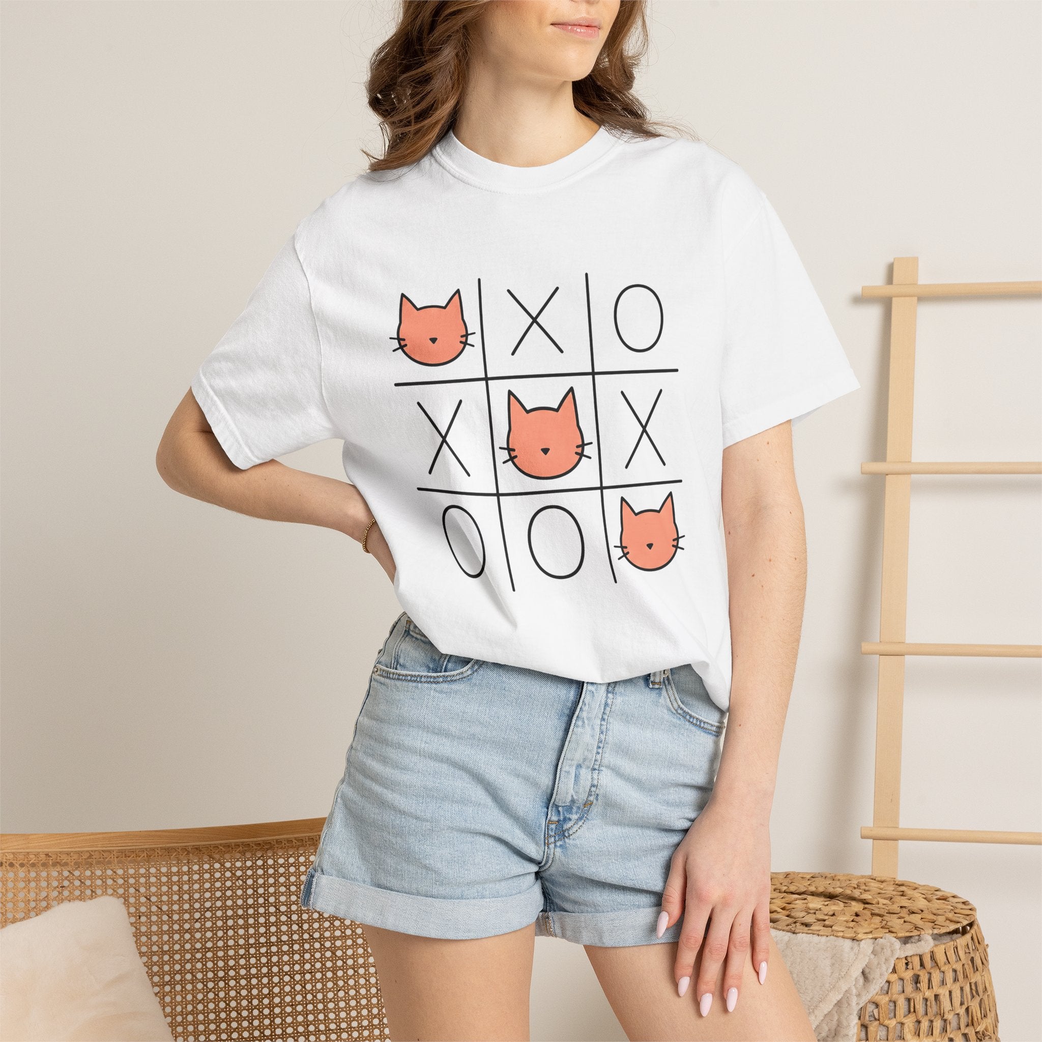 Feline Face Drawing Shirt St Valentines Day Wildlife Gift Women Clean Tee Cat T-Shirt Valentine Fan Simple Tshirt Animal Graphic Playful X O