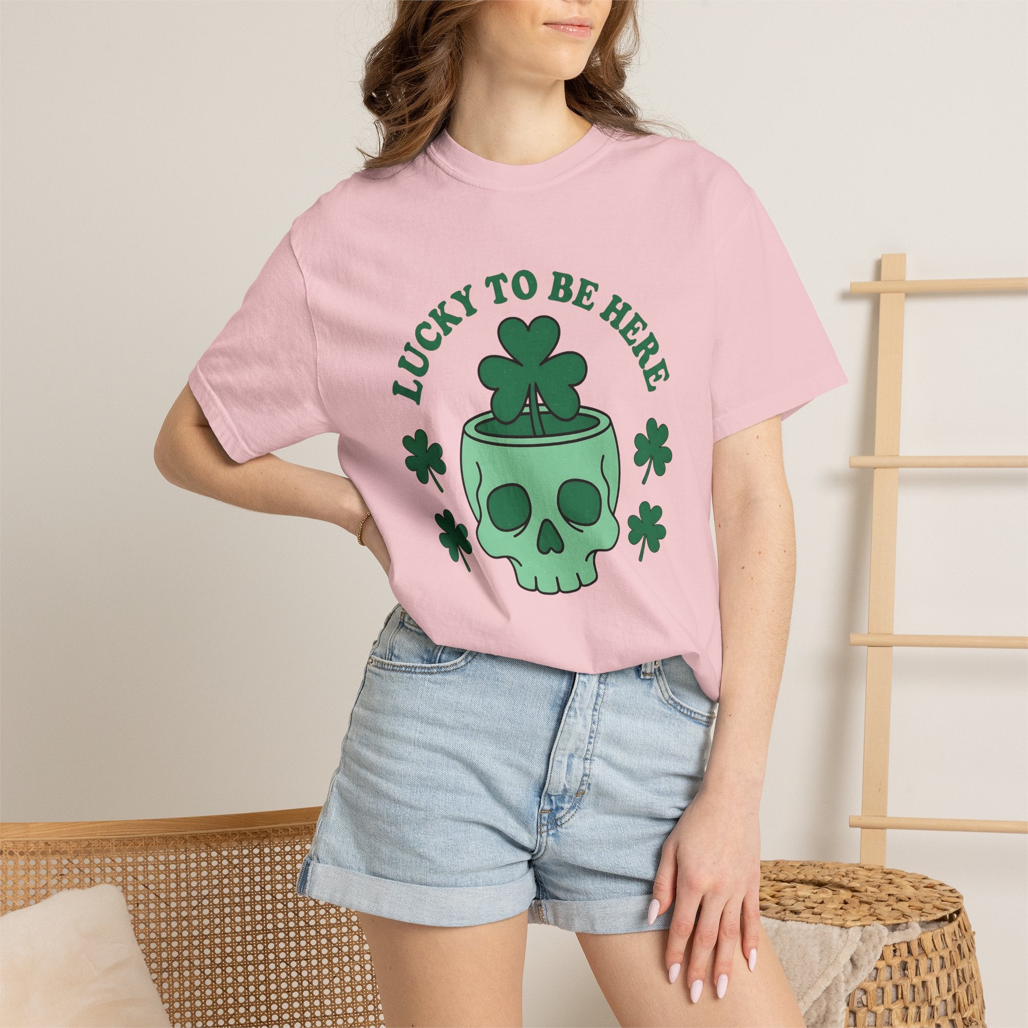 Skeleton Shamrock Shirt St Patrick's Day Alternative Gift Women Graphic Tee Shamrock T-Shirt St Patricks Fan Graphic Tshirt Punk Graphic