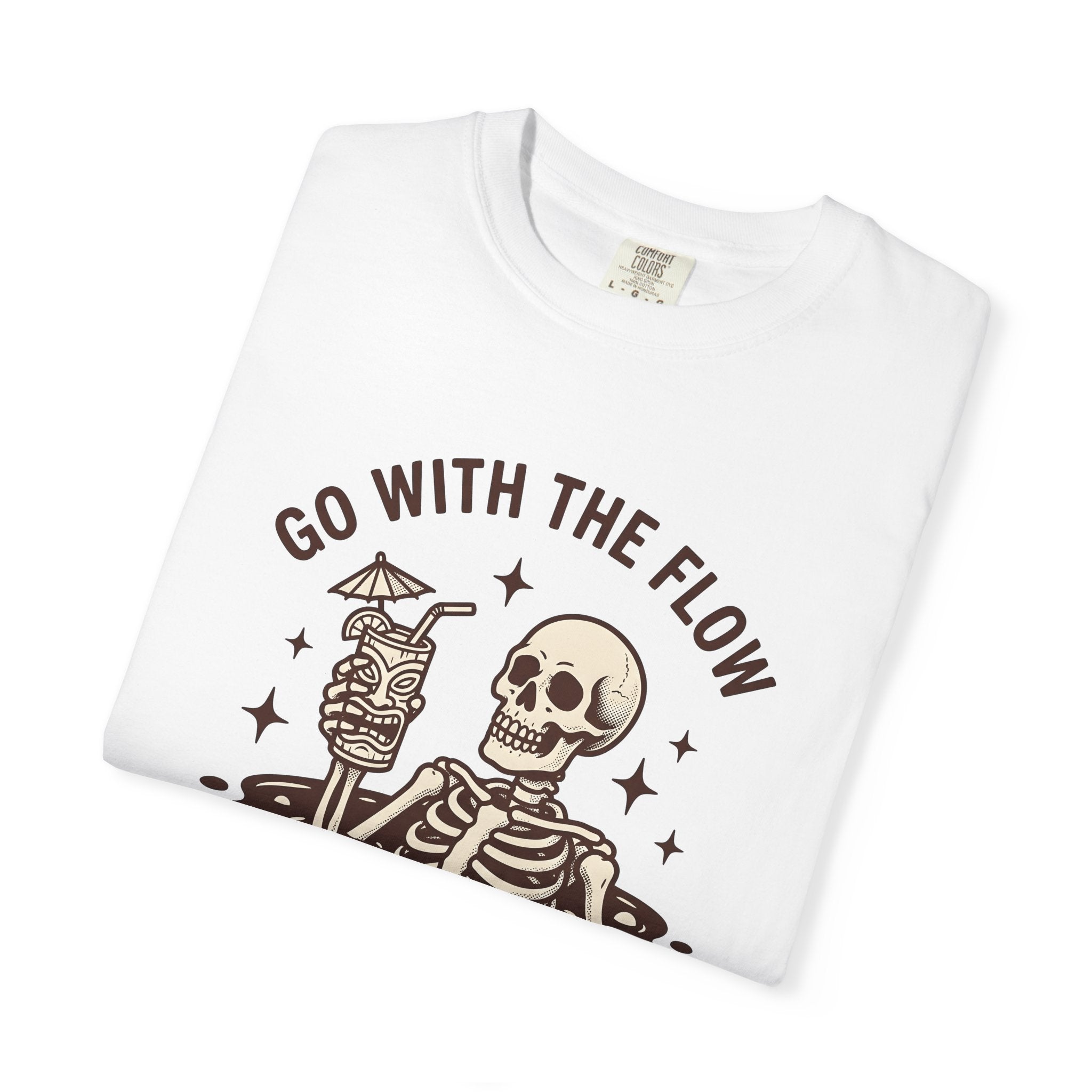 Skeleton Water Shirt Skeleton Horror Gift Women Old-Fashioned Tee Hydration T-Shirt Bone Fan Retro Tshirt Scary Graphic Nostalgic Beverage