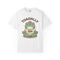 Meditating Frog Shirt Yoga Mindfulness Gift Women Kawaii Tee Toad T-Shirt Yogist Enthusiast Cute Tshirt Meditation Graphic Cartoon Lotus