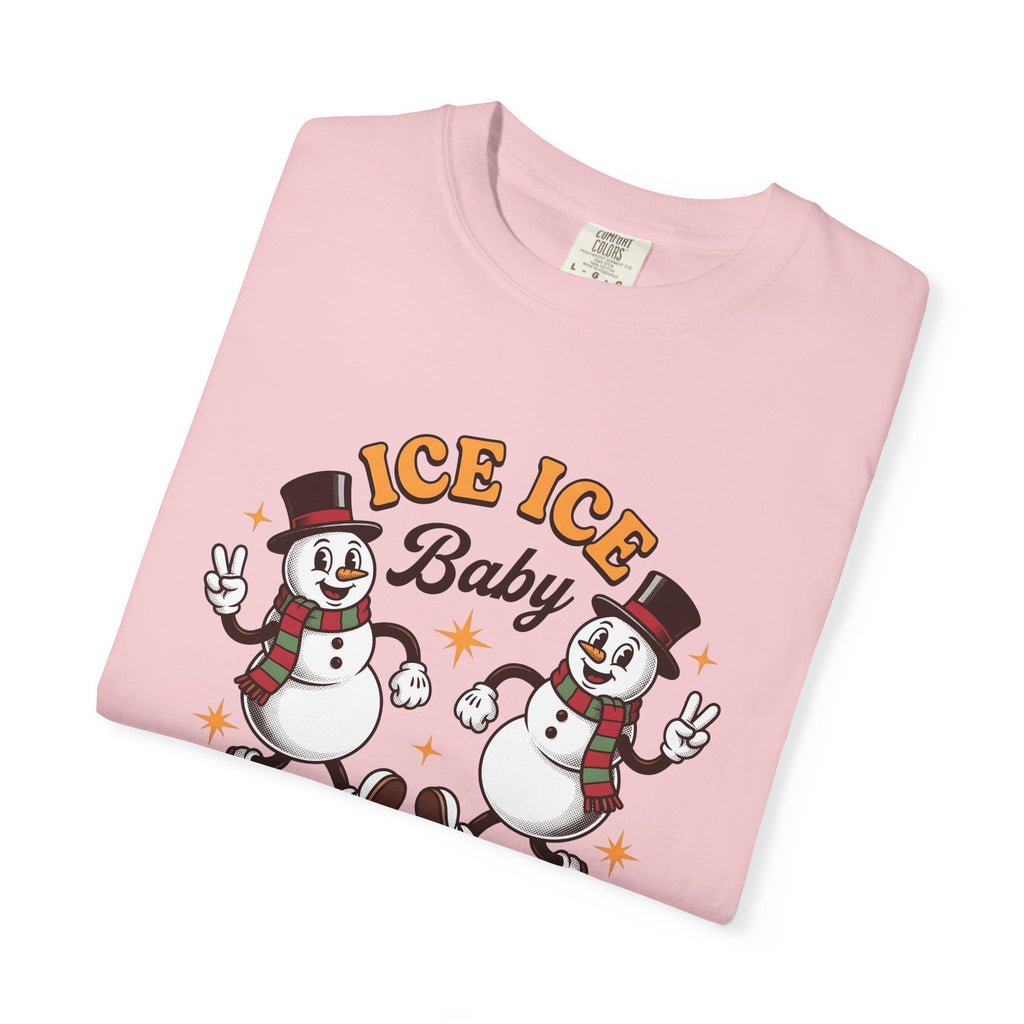 Snowman Drawing Shirt Holiday Ice Gift Women Cartoonish Tee Frosty T-Shirt Christmas Fan Frost Graphic Old School Fedora Tshirt