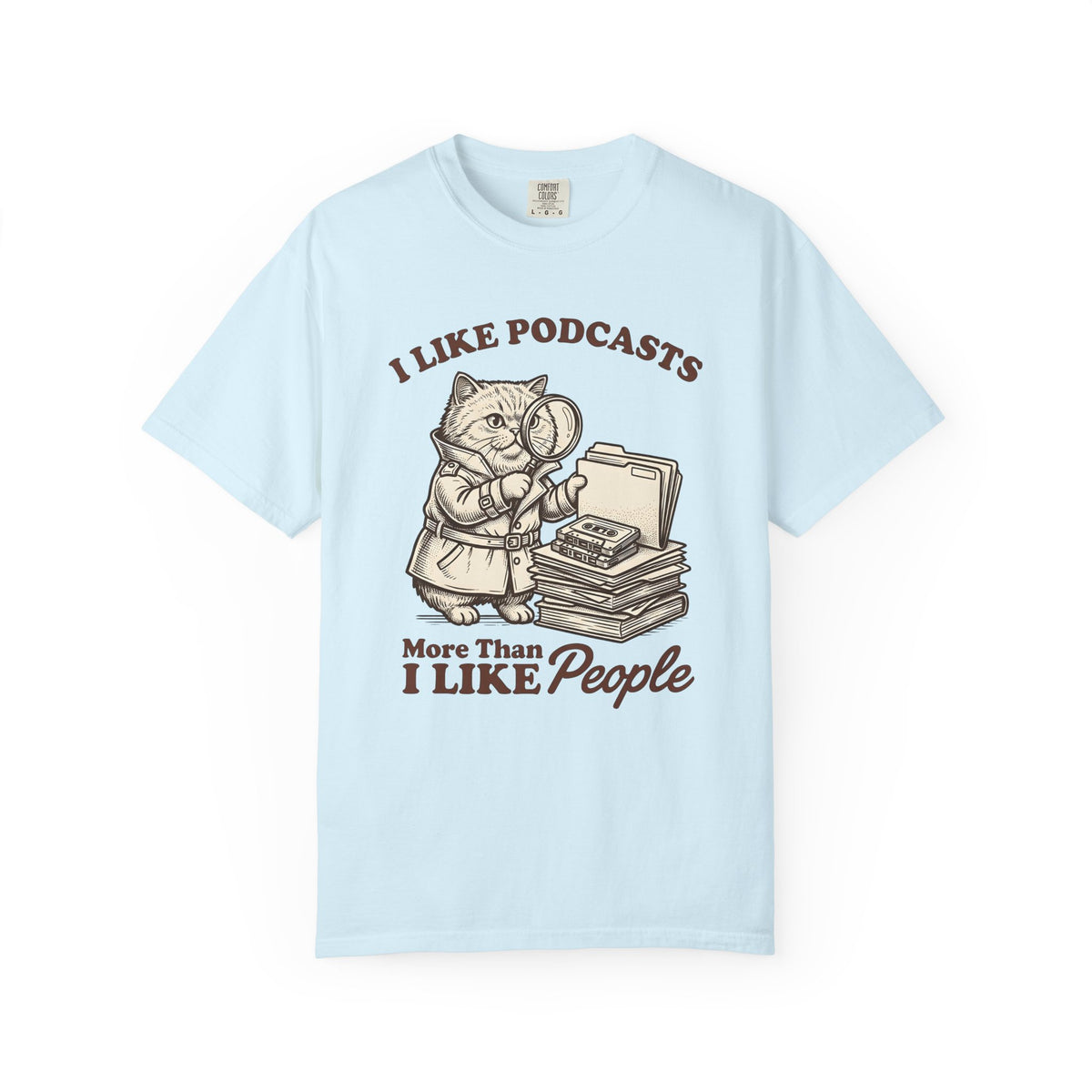 Private Eye Cat Shirt Cat Comedy Unisex Gift Retro Tee Detective Cat T-Shirt Cat