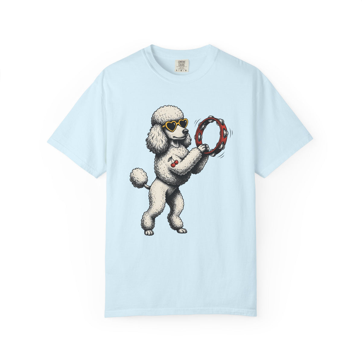 Poodle Dog Shirt Dog Music Unisex Gift Cartoon Tee Poodle T-Shirt Dog Fan Comic