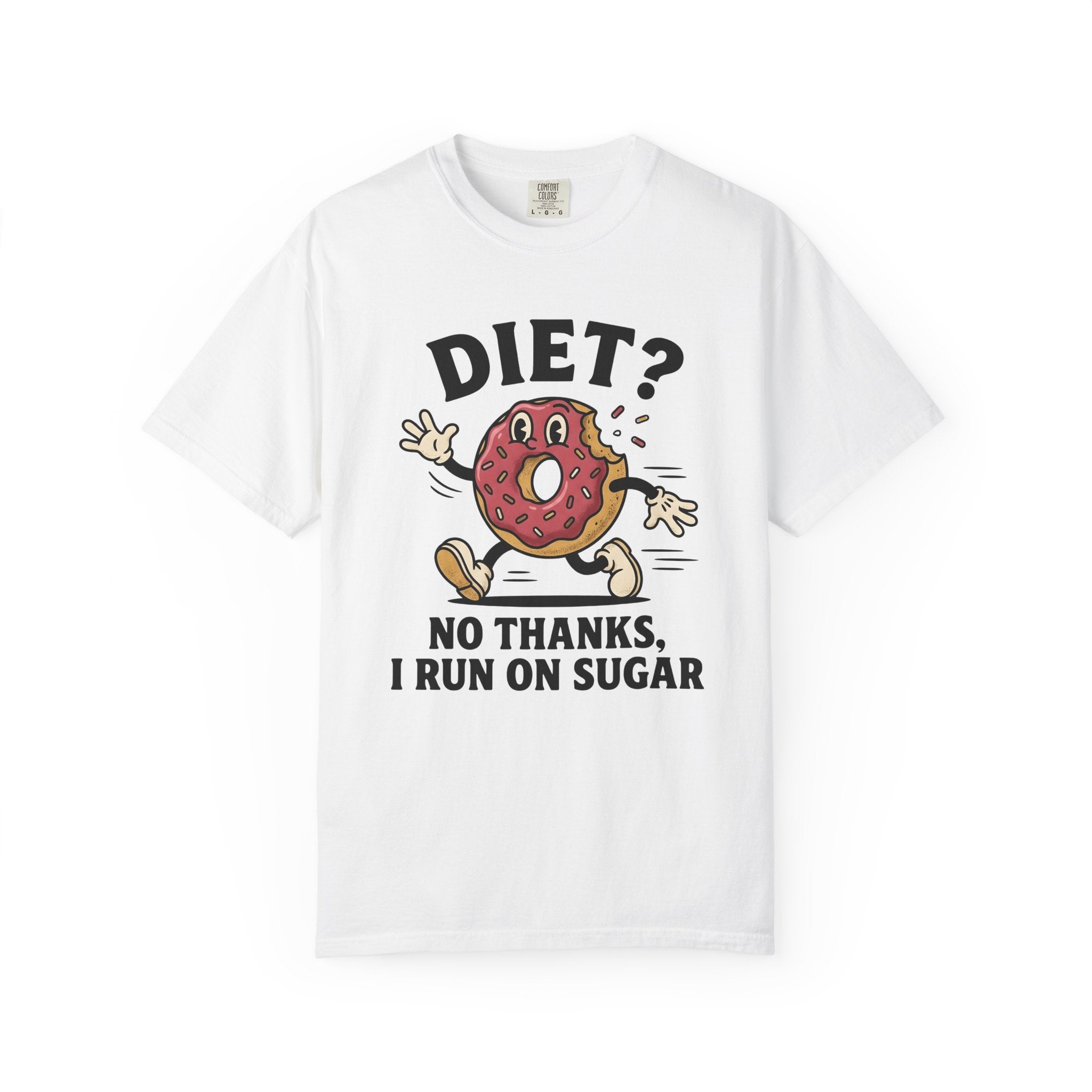 Donut Character Shirt Desserts Humor Gift Women Cartoon Tee Doughnut T-Shirt Pastry Fan Comic Tshirt Funny Graphic Retro Sprinkles Tshirt
