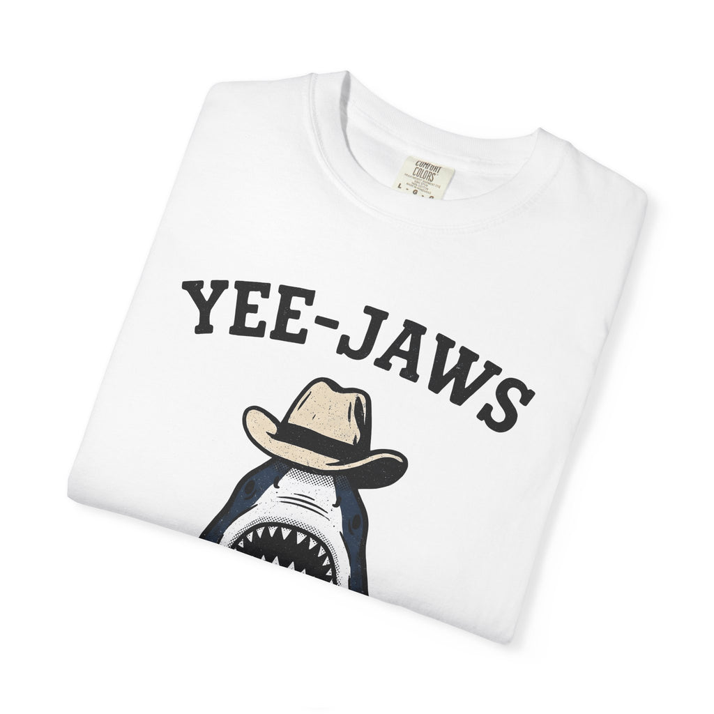 Shark Cowboy Hat Shirt Cowgirl Humor Gift Women Vintage Tee Shark T-Shirt Cowboy Fan Retro Tee Humorous Graphic Retro Western Hat Tshirt