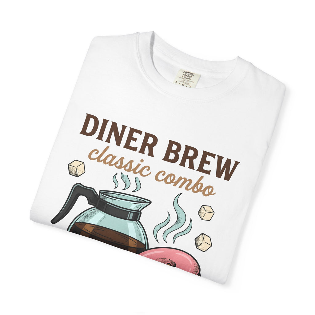 Coffee Maker Donut Shirt Coffee Brunch Gift Women Retro Tee Donut Maker T-Shirt Coffee Fan Java Enthusiast Vintage Tshirt Breakfast Graphic