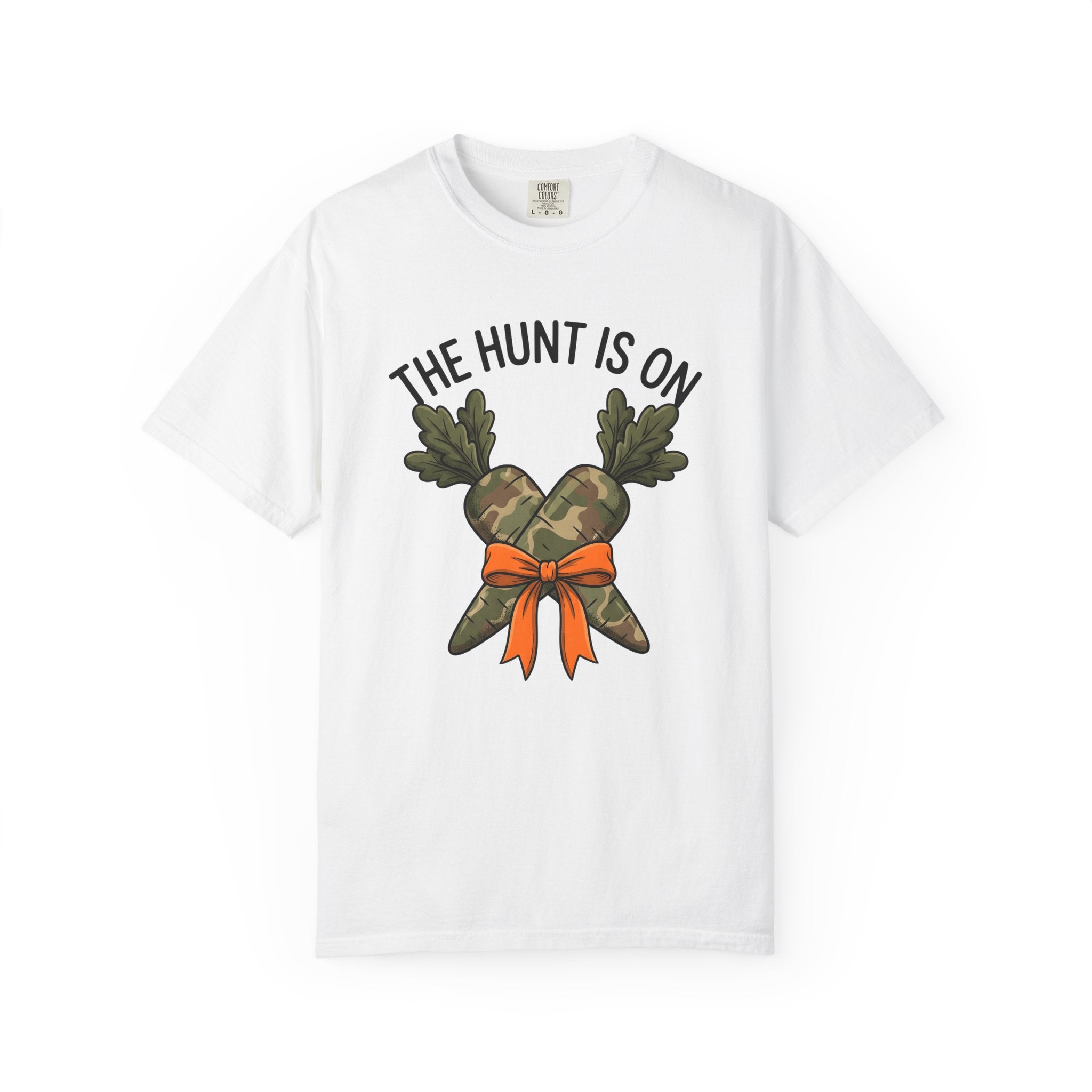 Camo Carrots Shirt Easter Survival Gift Women Animated Tee Carrot T-Shirt Easter Fan Cartoon Tshirt Wilderness Graphic Hand Drawn Carrot Bow