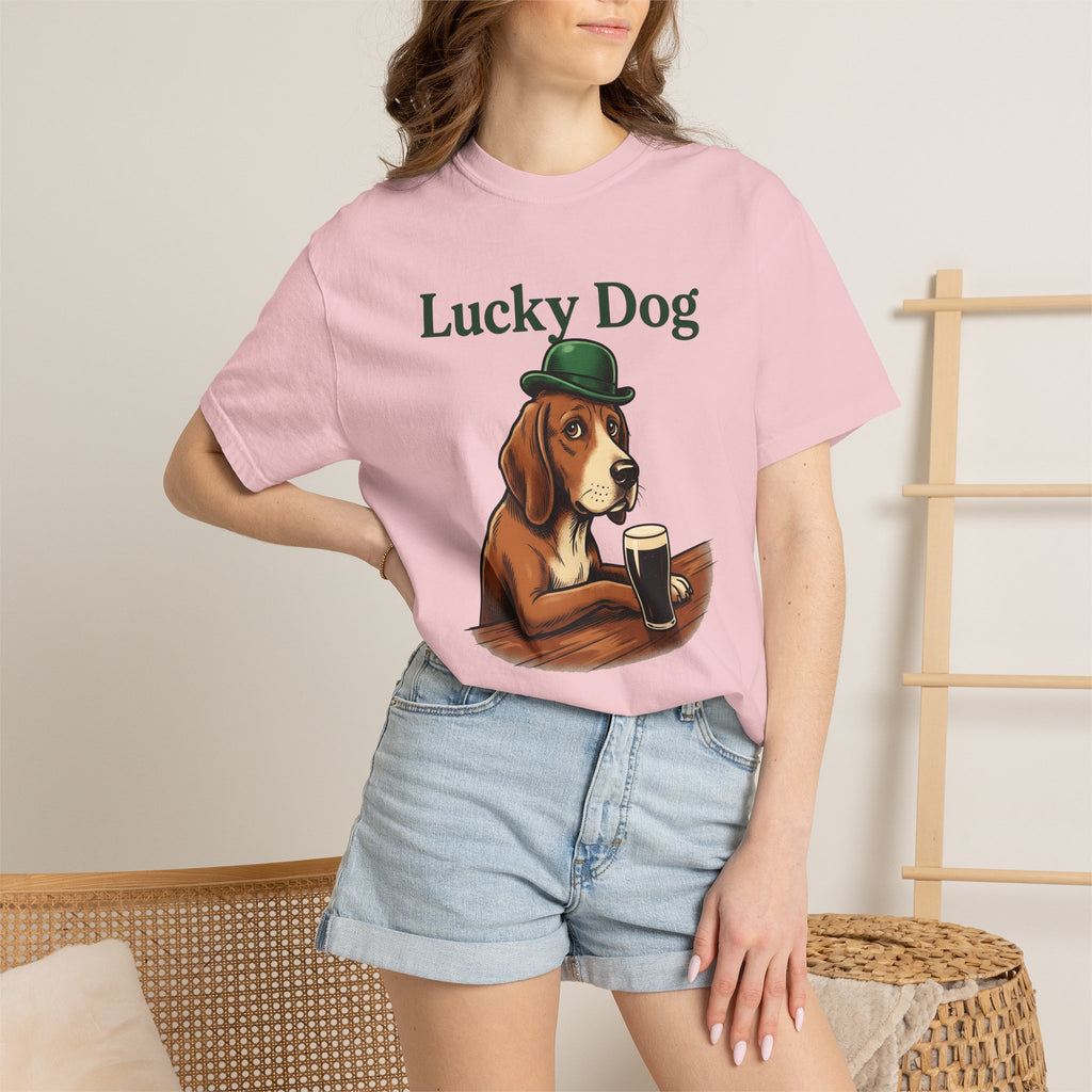 Dog Ale Shirt St Patrick's Day Joke Gift Women Retro Tee Beer T-Shirt St Patricks Fan Vintage Tshirt Pun Graphic Sketch Shamrock Hat Tshirt