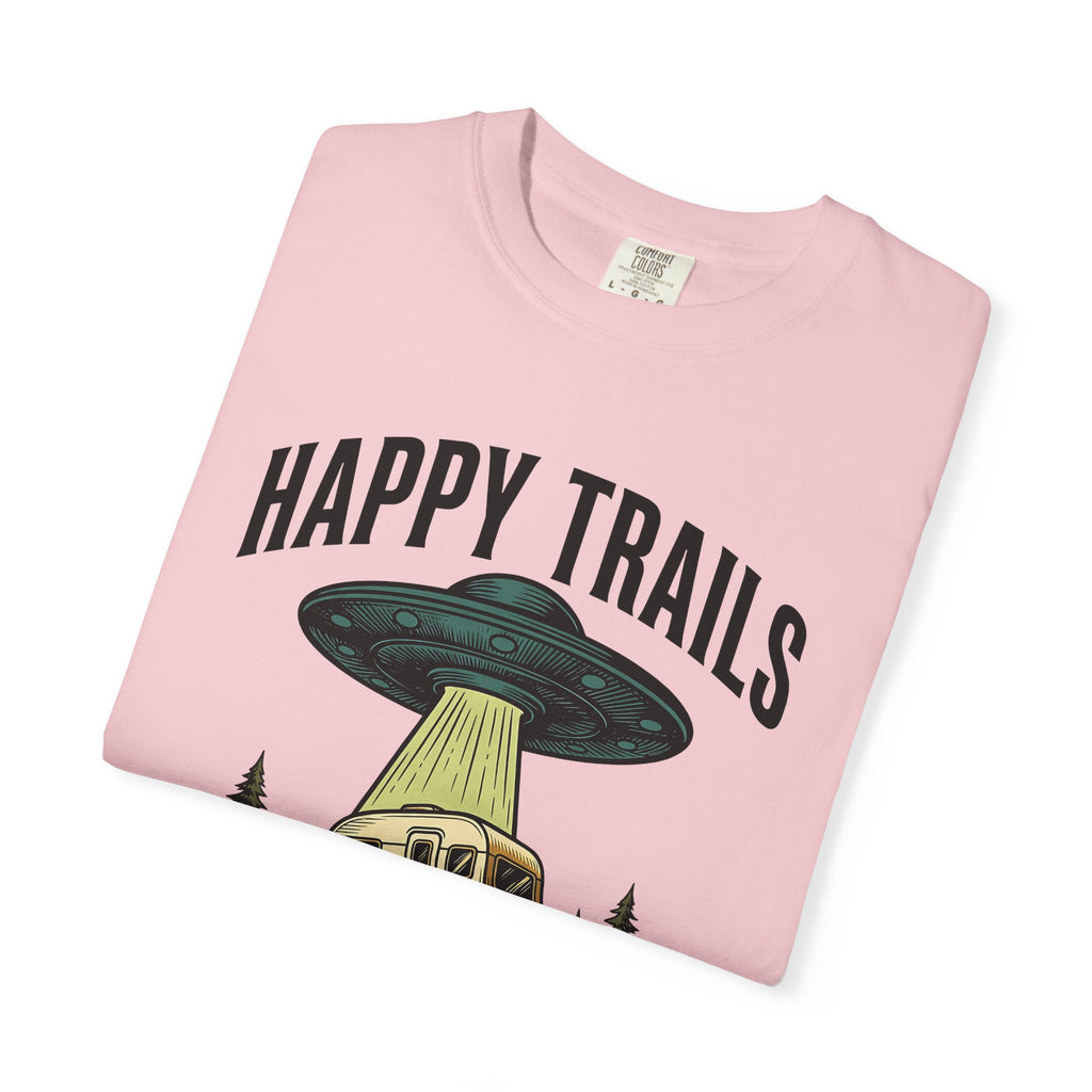 Alien Rv Shirt Funny Hiking Gift Women Rustic Tee Space Rv T-Shirt Humor Fan Camping Graphic Vintage Nostalgic Fire Pit Tshirt