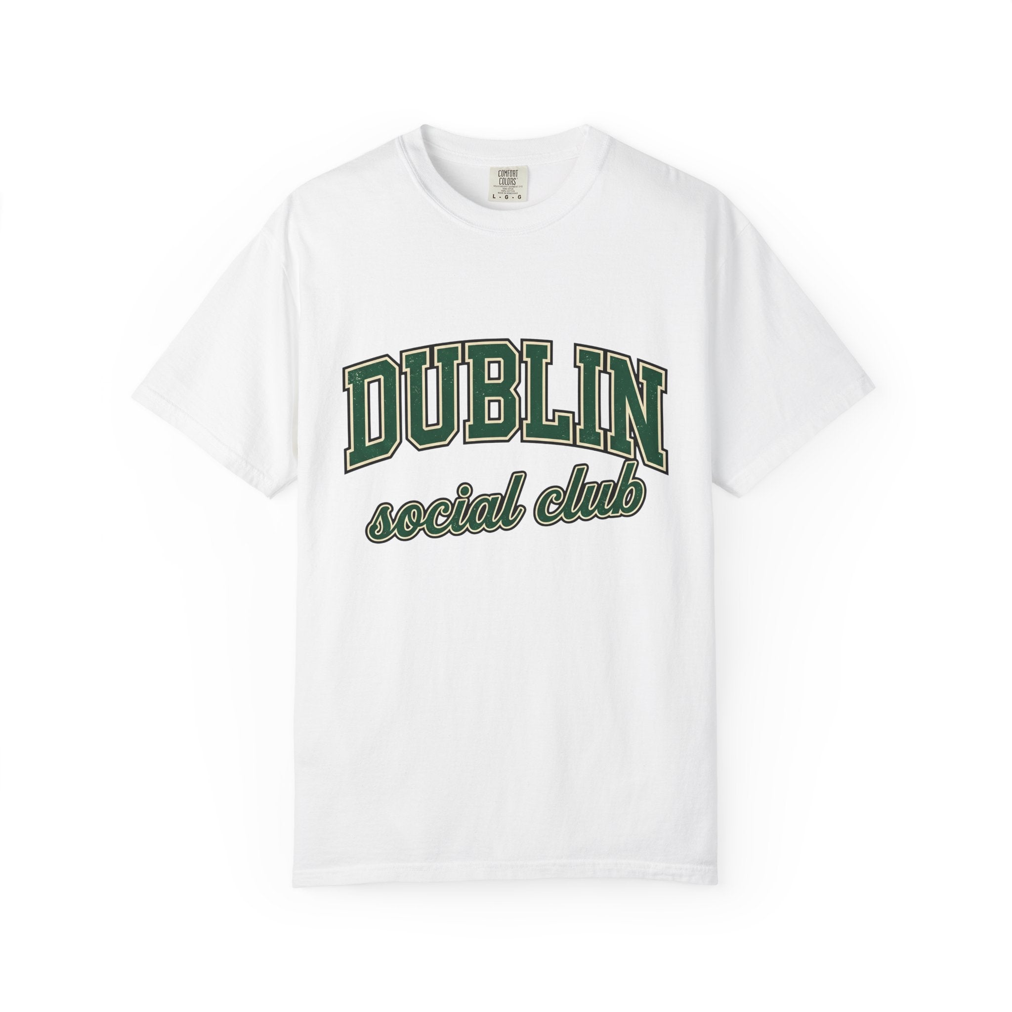 Campus Varsity Font Shirt St Patrick's Day Celtic Gift Women Nostalgic Tee Lettering T-Shirt Shamrock Fan Vintage Tshirt Celtic Design