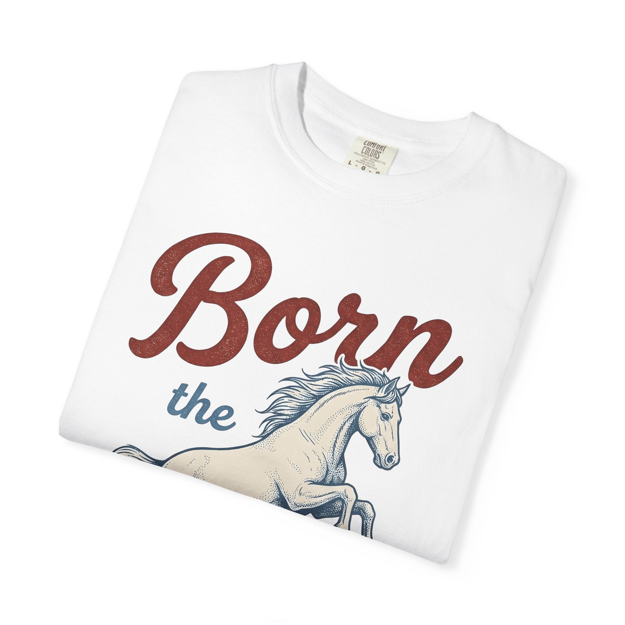 Prancing Horse Shirt America Independence Gift Women Classic Tee Stallion T-Shirt Patriot Fan Vintage Tshirt Liberty Graphic Line Art