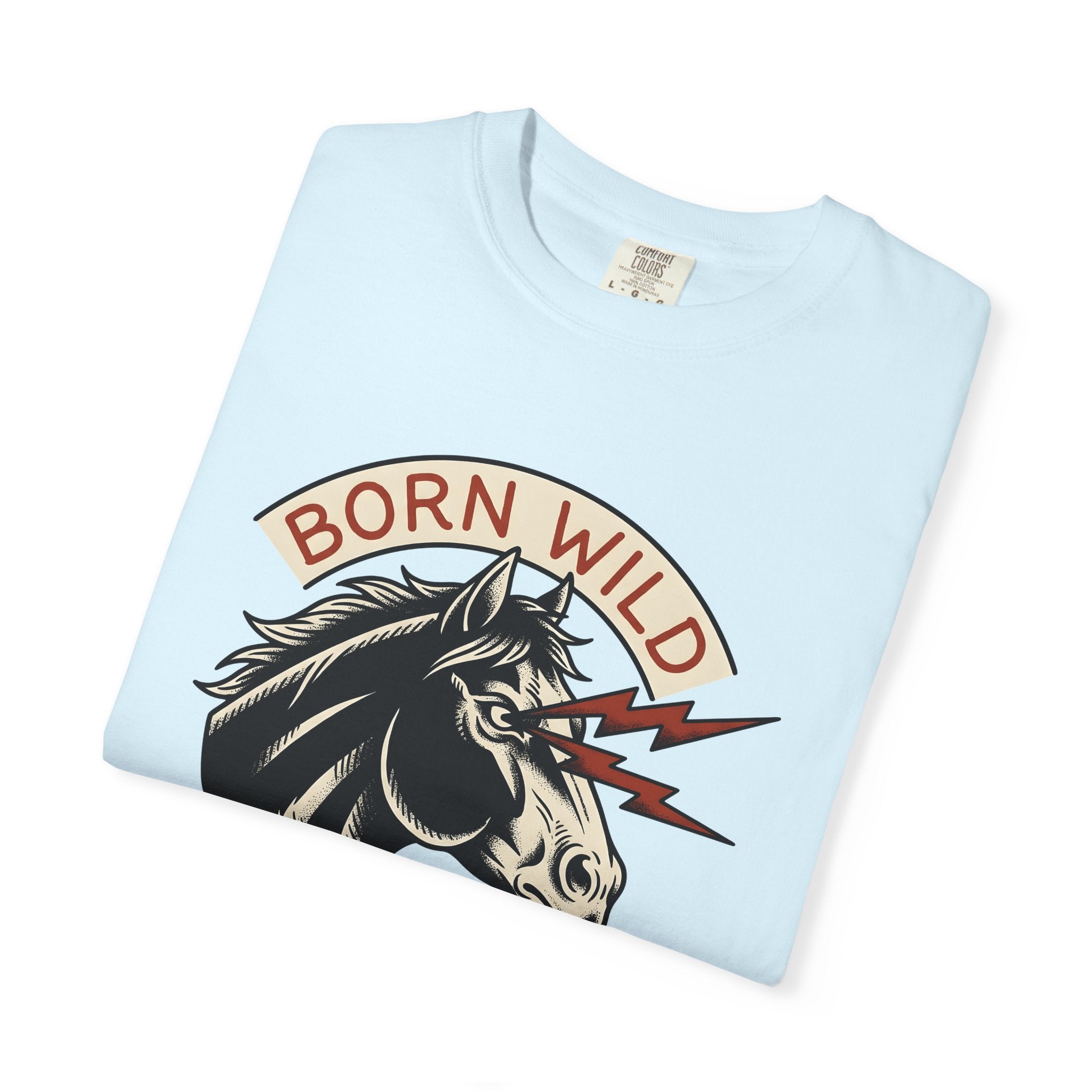 Horse Head Shirt Cowgirl Western Gift Women Vintage Tee Equine T-Shirt Rodeo Fan Cowboy Tshirt Western Graphic Retro Lightning Bolts Tshirt