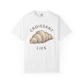 Croissant Graphic Shirt Desserts Bakery Gift Women Vintage Tee Croissant T-Shirt Dessert Fan Retro Tshirt Bakery Graphic Hand Drawn Pastry