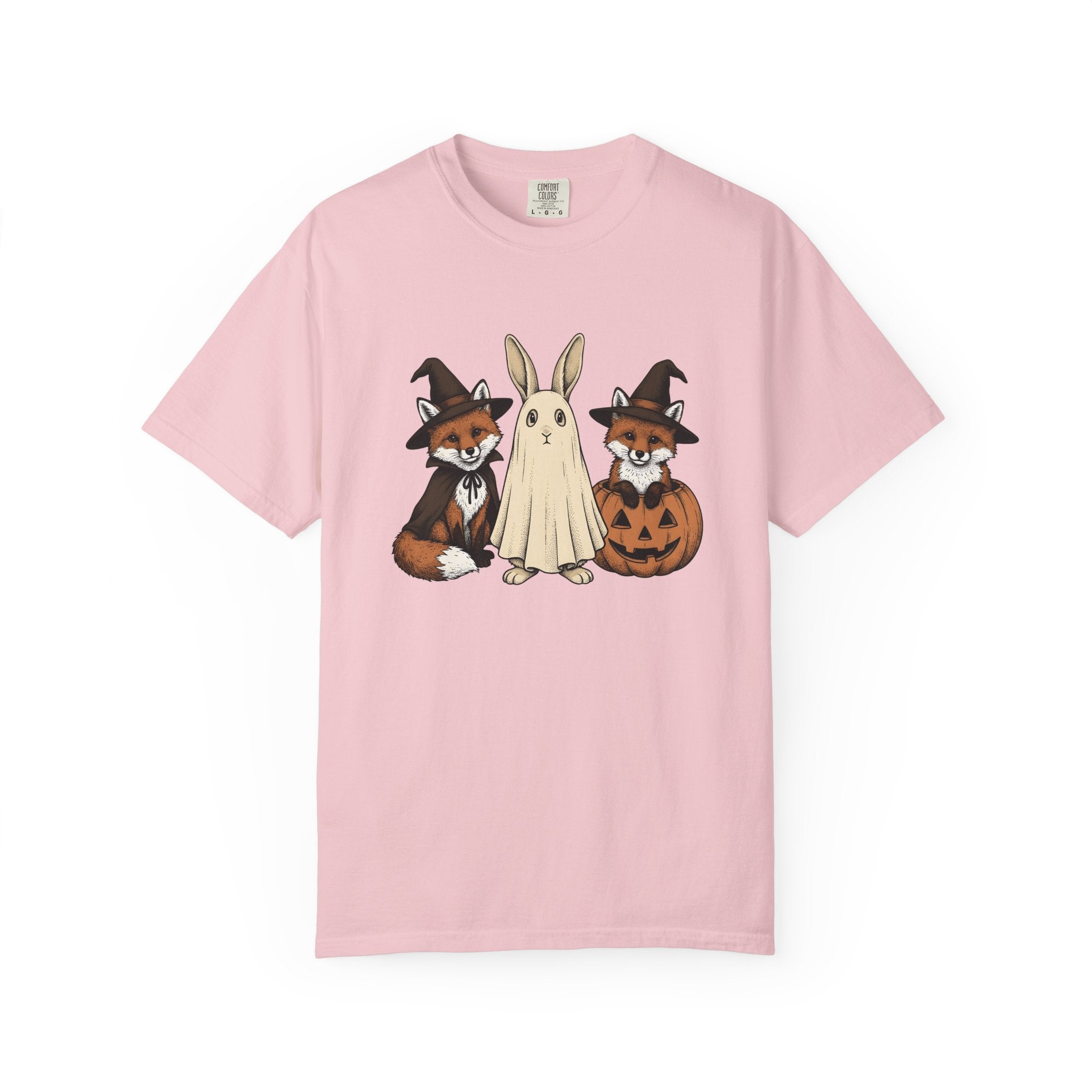 Autumn Animals Shirt Animals Harvest Gift Women Line Art Tee Fall Animals T-Shirt Wildlife Fan Minimalist Tshirt Autumn Harvest Graphic